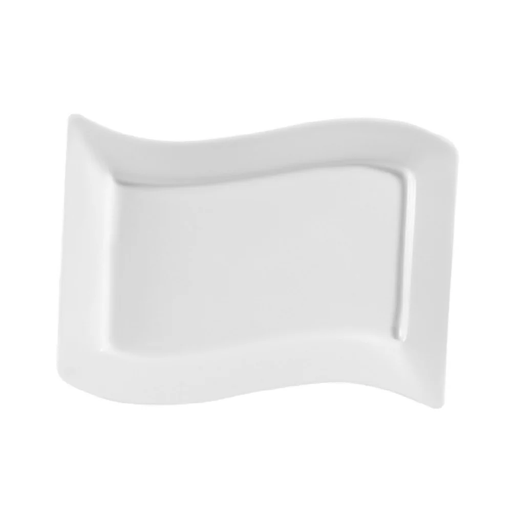 CAC China MIA-14 13-1/2 Inch Porcelain Miami Platter with Dishwasher Safe Finish