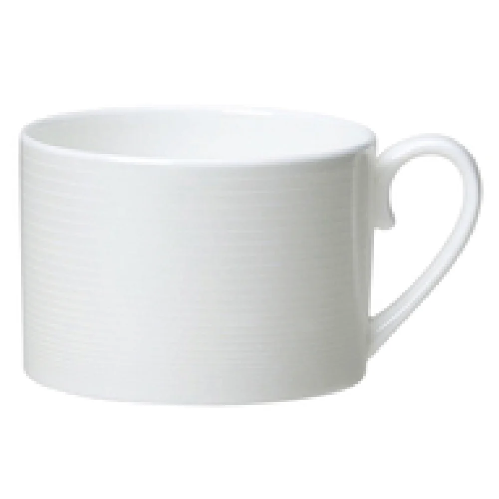 Steelite 82102AND0110 9 Oz Tea Cup Can Bone China with Signature Spiro Design