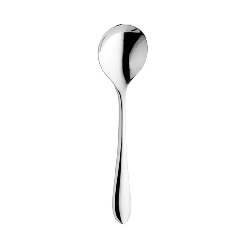 Steelite 6004SX075 7 Inch Round Bowl Soup Spoon with 18/10 Stainless Steel
