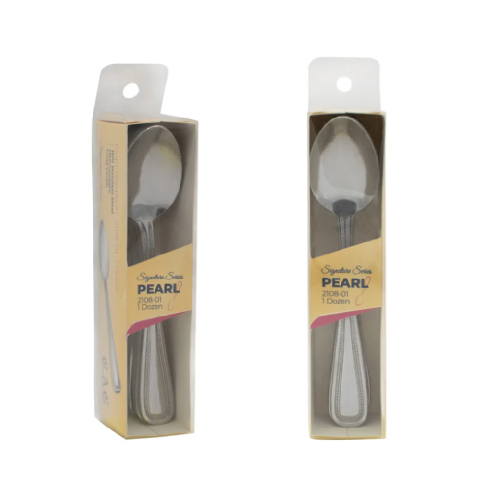 CAC China 2108-01 6 Inch Pearl Teaspoon 18/0 Stainless Steel High Weight