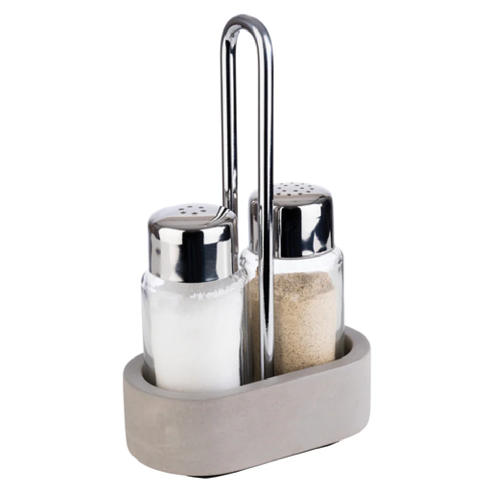 Libbey APS 40410 4 Inch Salt and Pepper Cruet Set Glass and Stainless Steel Libbey APS 40410 4 Inch Salt and Pepper Cruet Set Glass and Stainless Steel