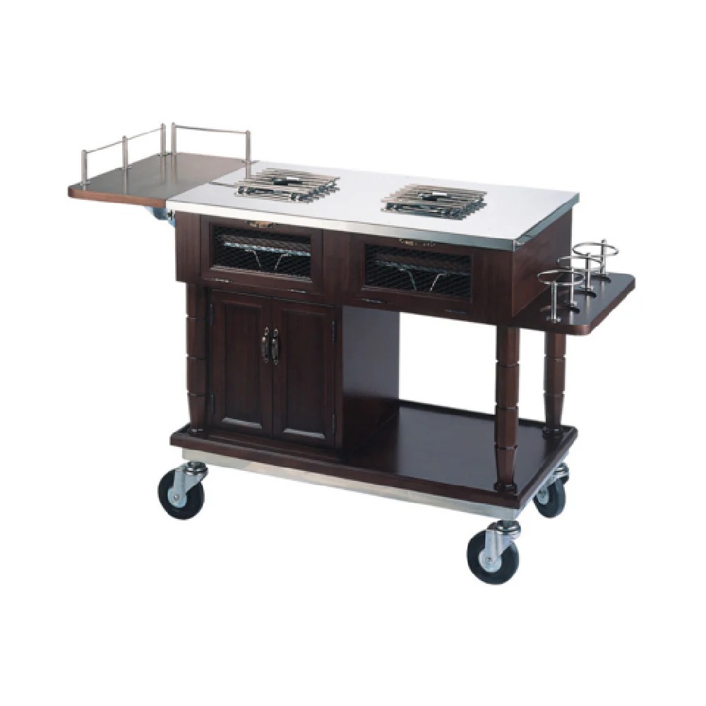 FOH BTR010DWM98 Smart Buffet Ware® Flambé Trolley 49