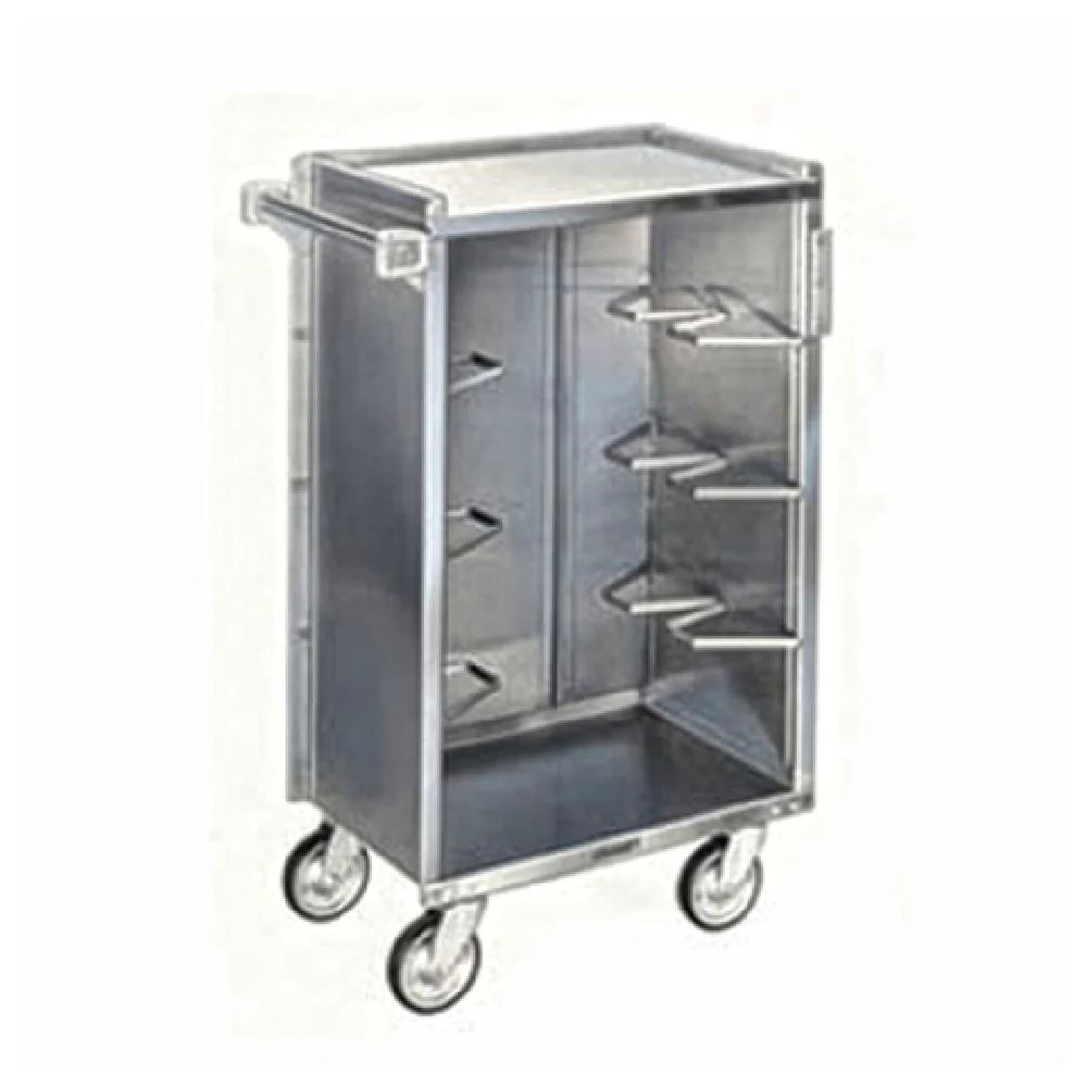 Lakeside 790 27 Inch Enclosed Back and Sides Bussing Cart Stainless Steel Lakeside 790 27 Inch Enclosed Back and Sides Bussing Cart Stainless Steel