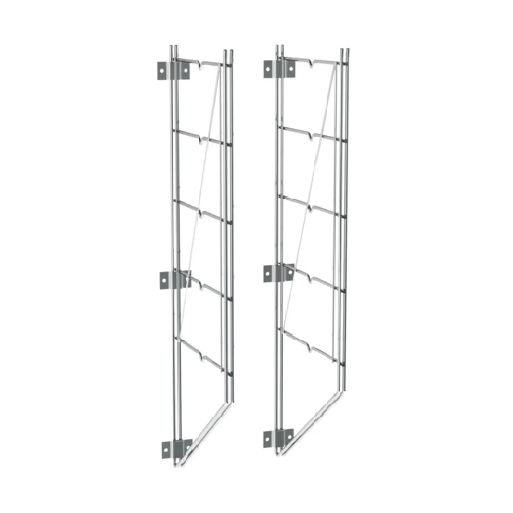 Metro 12WB5C 12 Inch Wall Mount Bracket Stainless Steel Chrome Finish Support for 5 Shelves