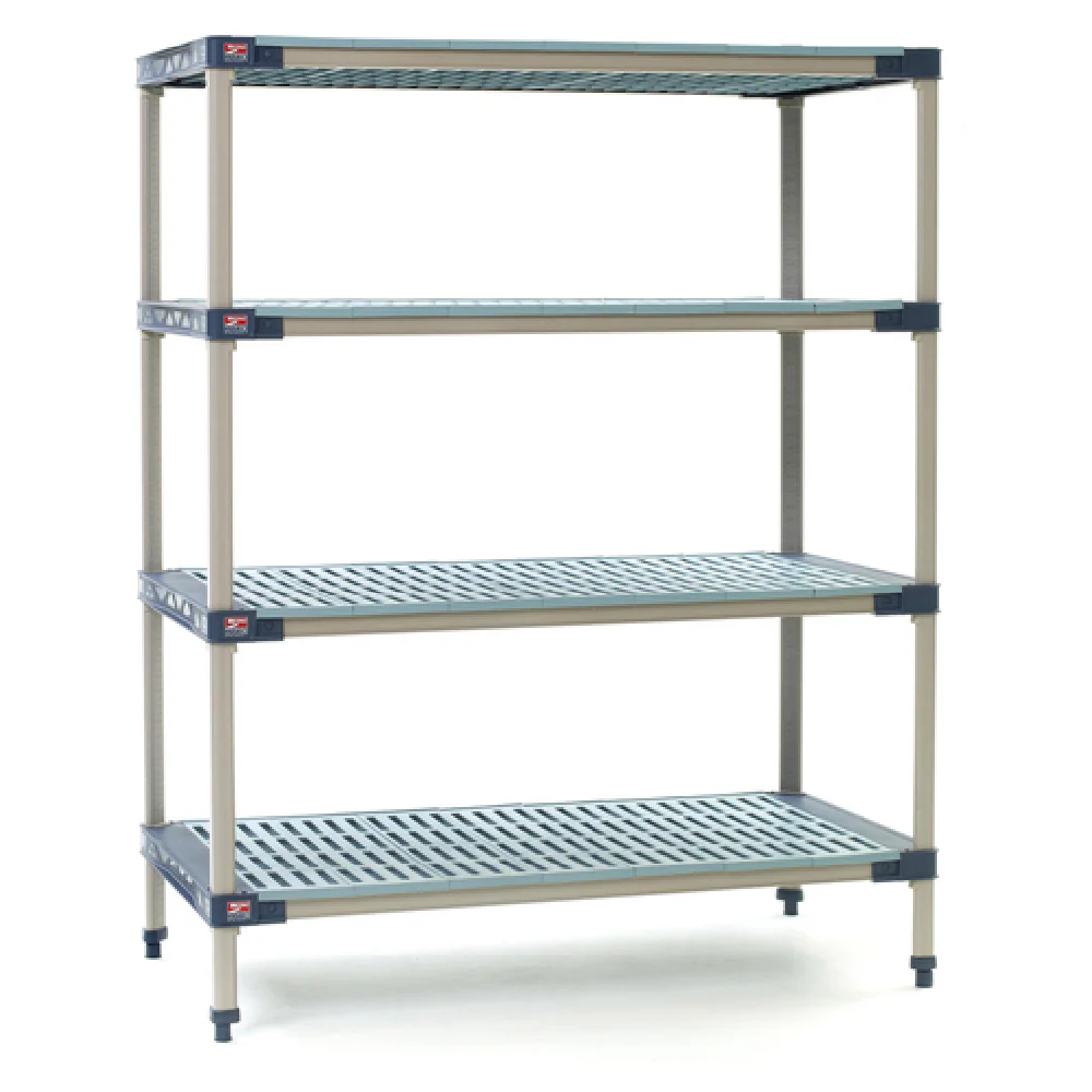 Metro MF-212474G-S-4 24 Inch Shelving Unit Rust Proof All Plastic with Removable Mats