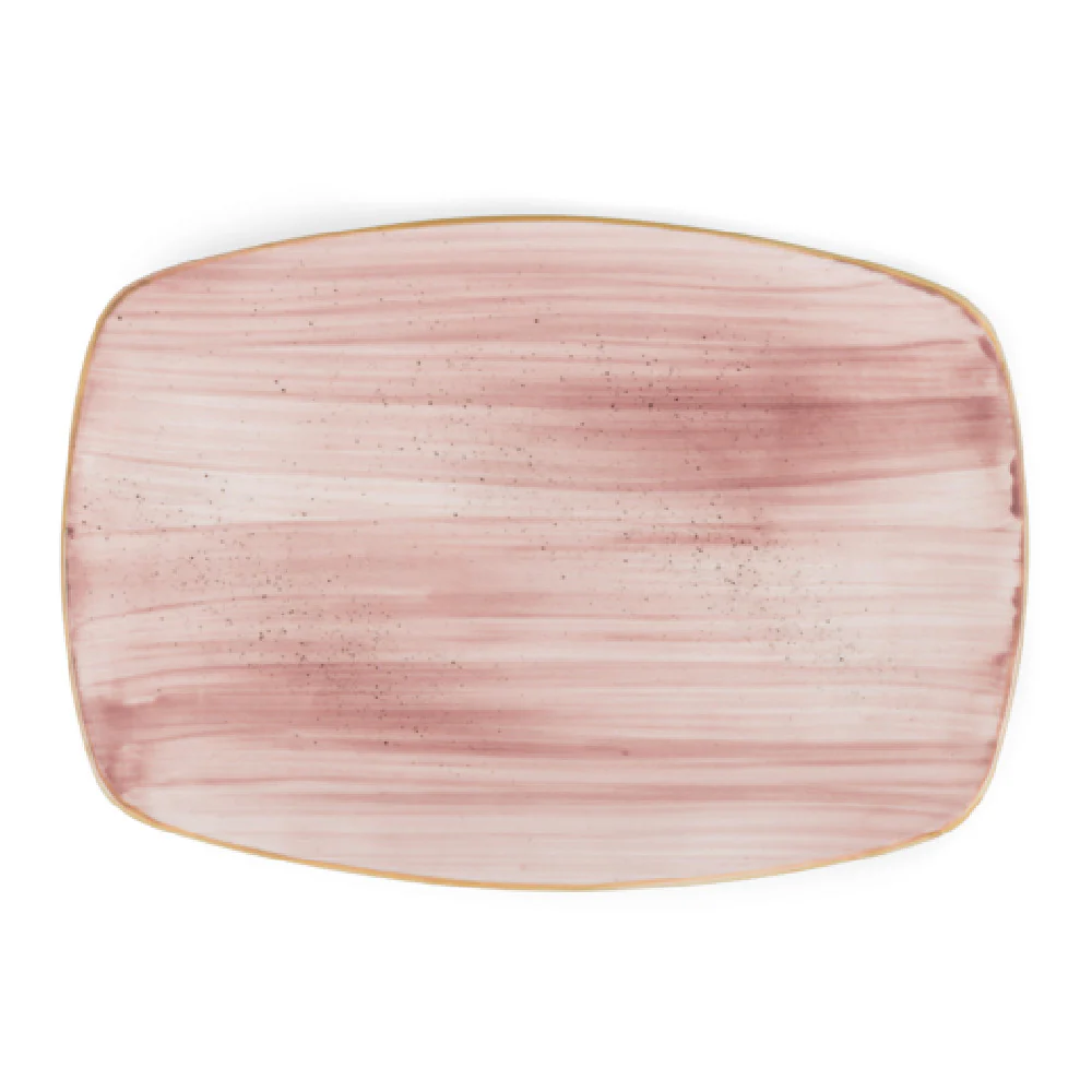 Bon Chef 2060081P-R 12 Inch Tavola Platter Alumina Vitrified Porcelain Hand-painted Rose Bon Chef 2060081P-R 12 Inch Tavola Platter Alumina Vitrified Porcelain Hand-painted Rose