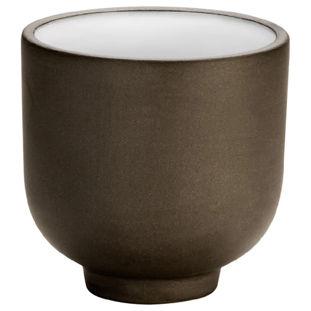 BauscherHepp P015400-000436 10.48 Oz Cup White Stoneware Dishwasher Safe