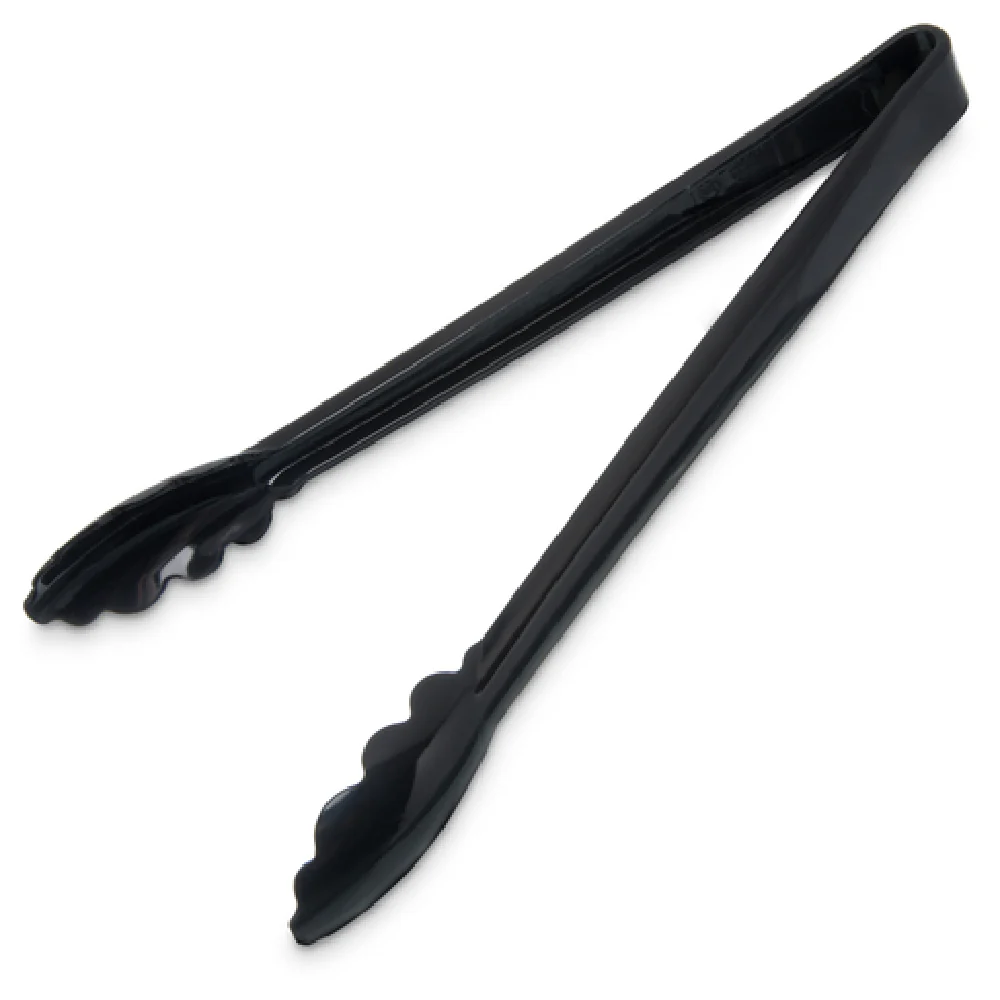 Carlisle 471203 12 Inch Utility Tongs Plastic Black Dishwasher Safe Carlisle 471203 12 Inch Utility Tongs Plastic Black Dishwasher Safe