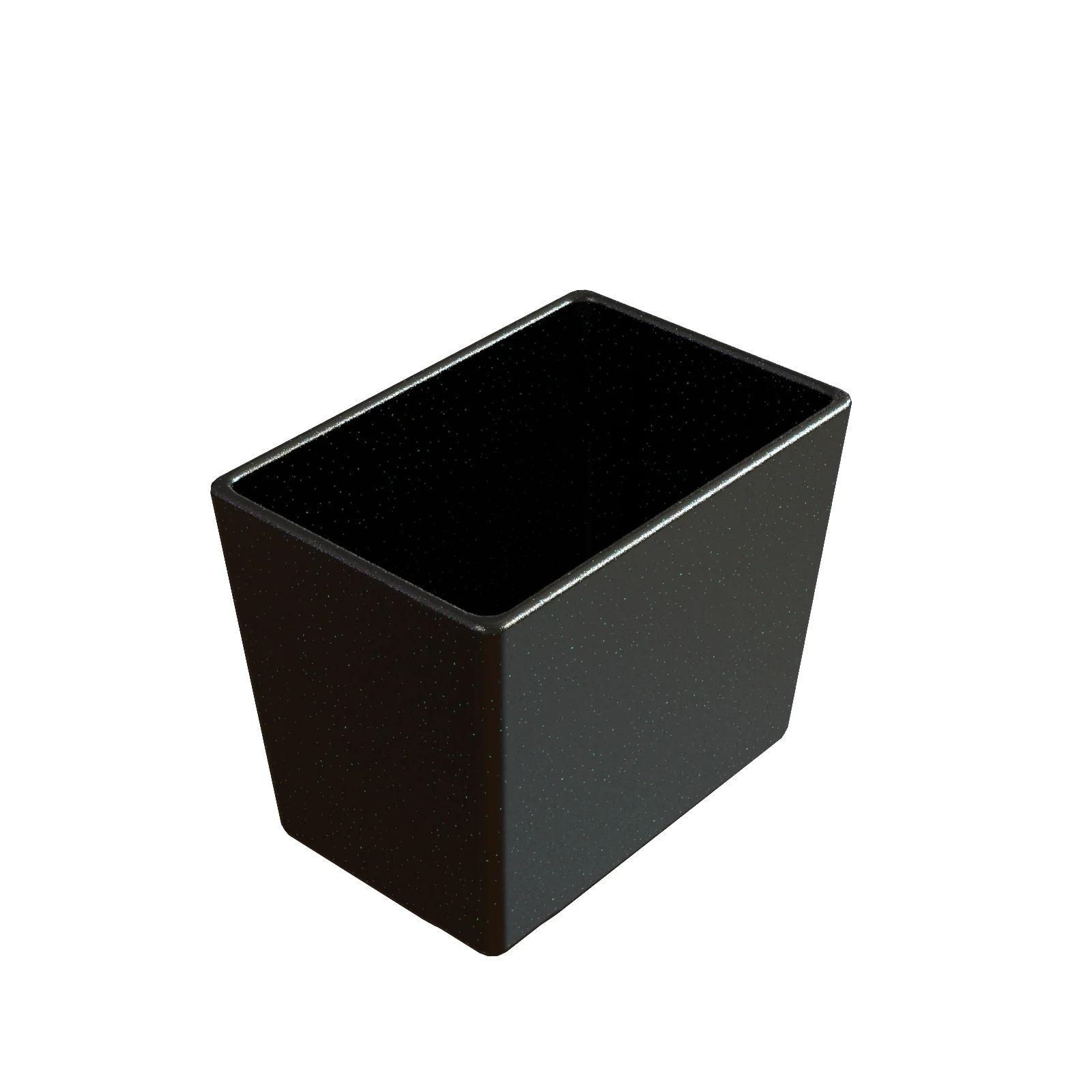 Tablecraft CW5022BKGS 1-5/8 Quart Cold Holding Bowl Aluminum Black with Green Speckles