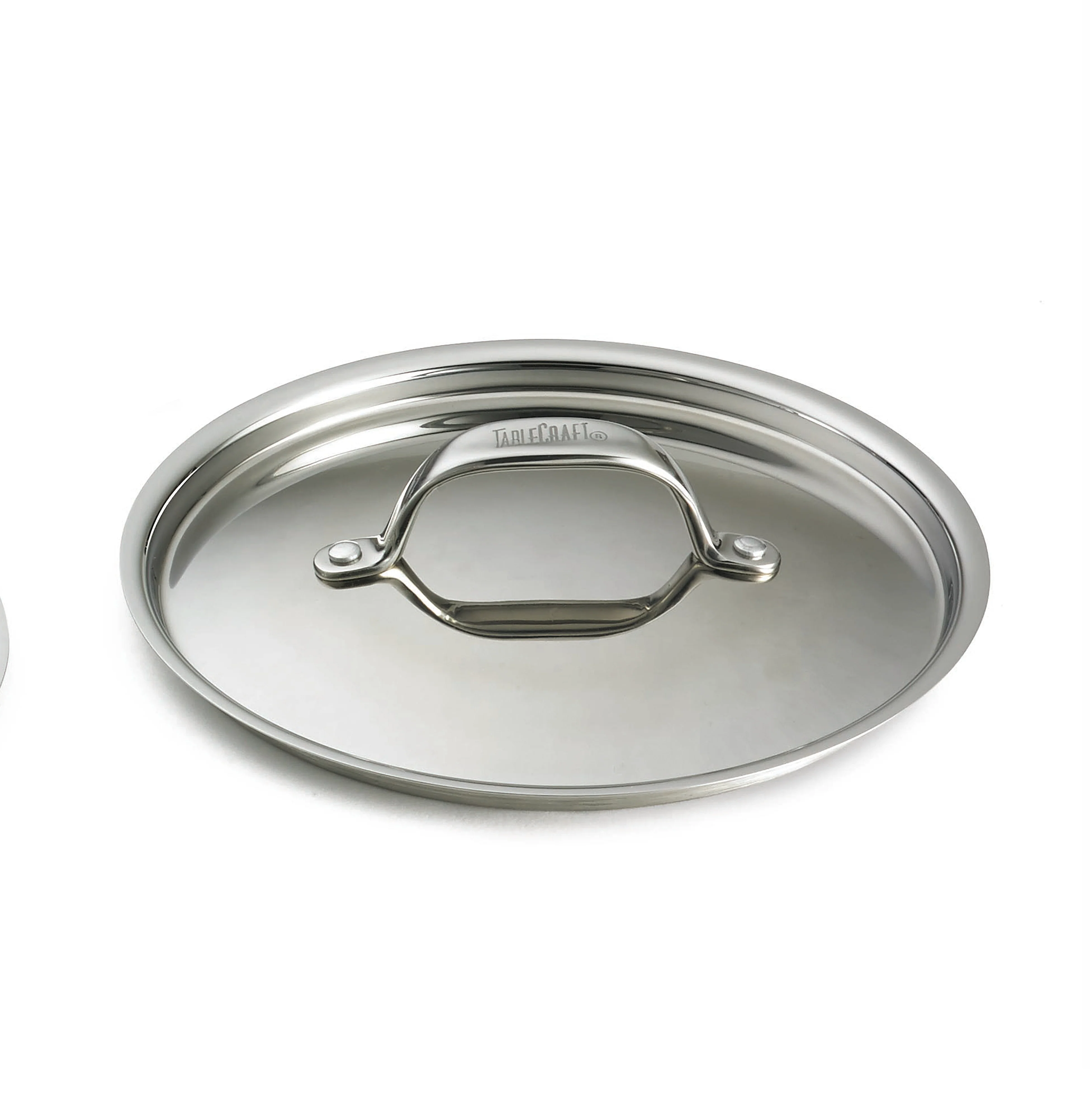 Tablecraft CW7000L 6-1/4 Inch Diameter Lid for Mini Casserole Dish Stainless Steel and Aluminum