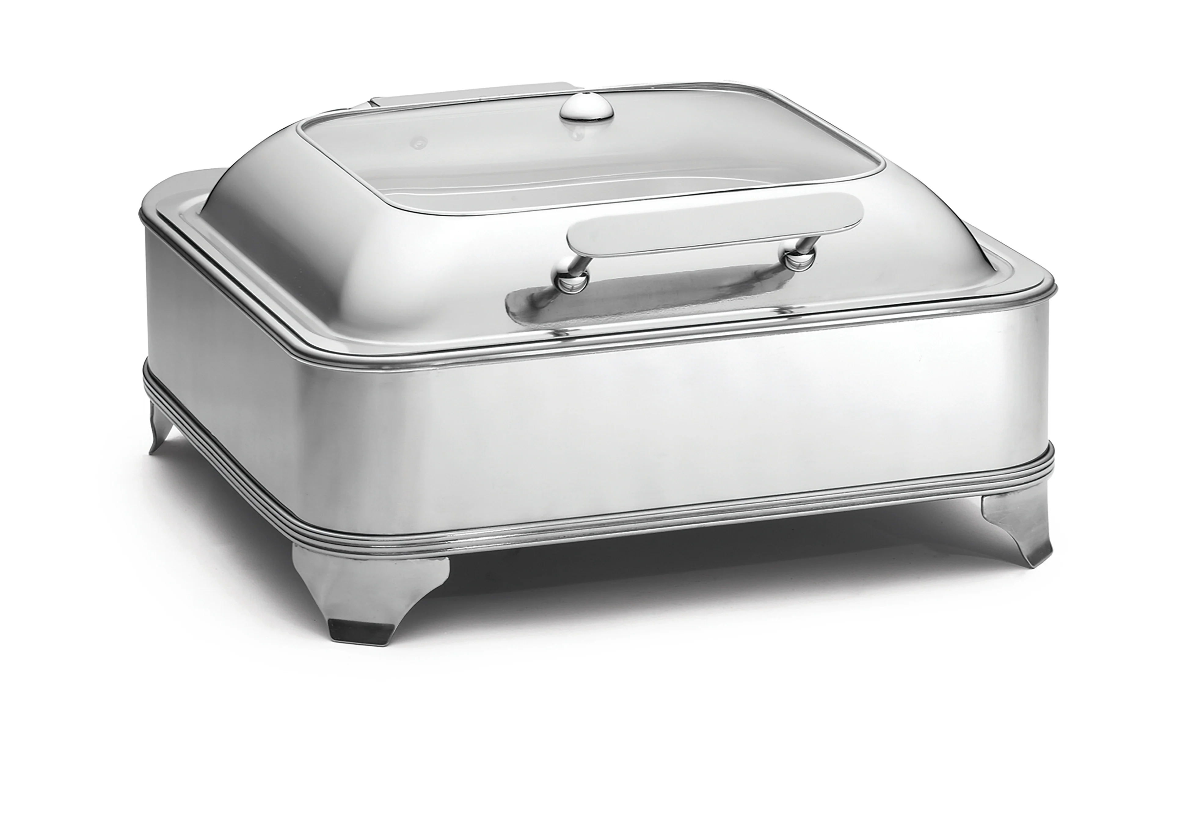 Tablecraft CW40162 6 Quart Electric Chafer Dish with Stand Stainless Steel