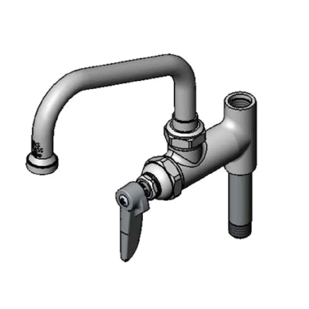 T&S Brass B-0155-CR 6 Inch Add-on Faucet with 3 Inch Nipple for Pre-Rinse Units