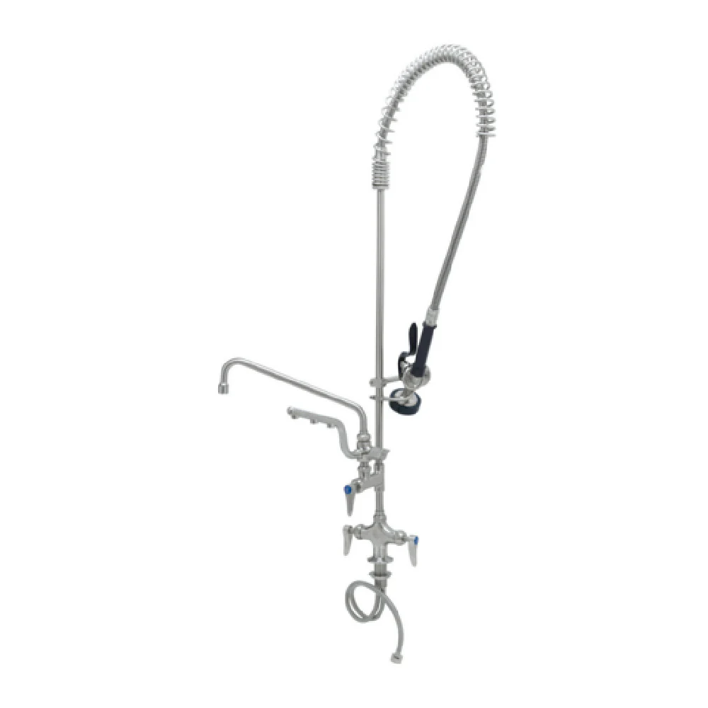 T&S Brass S-0113-U12-CR-B 7 Inch Stainless Steel Mixing Faucet with Stream Regulator T&S Brass S-0113-U12-CR-B 7 Inch Stainless Steel Mixing Faucet with Stream Regulator