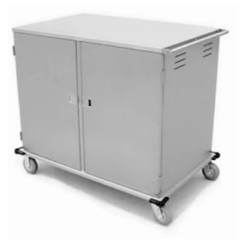Lakeside 5632 55 Inch Tray Delivery Cart Enclosed Type Stainless Steel with 2 Doors Lakeside 5632 55 Inch Tray Delivery Cart Enclosed Type Stainless Steel with 2 Doors