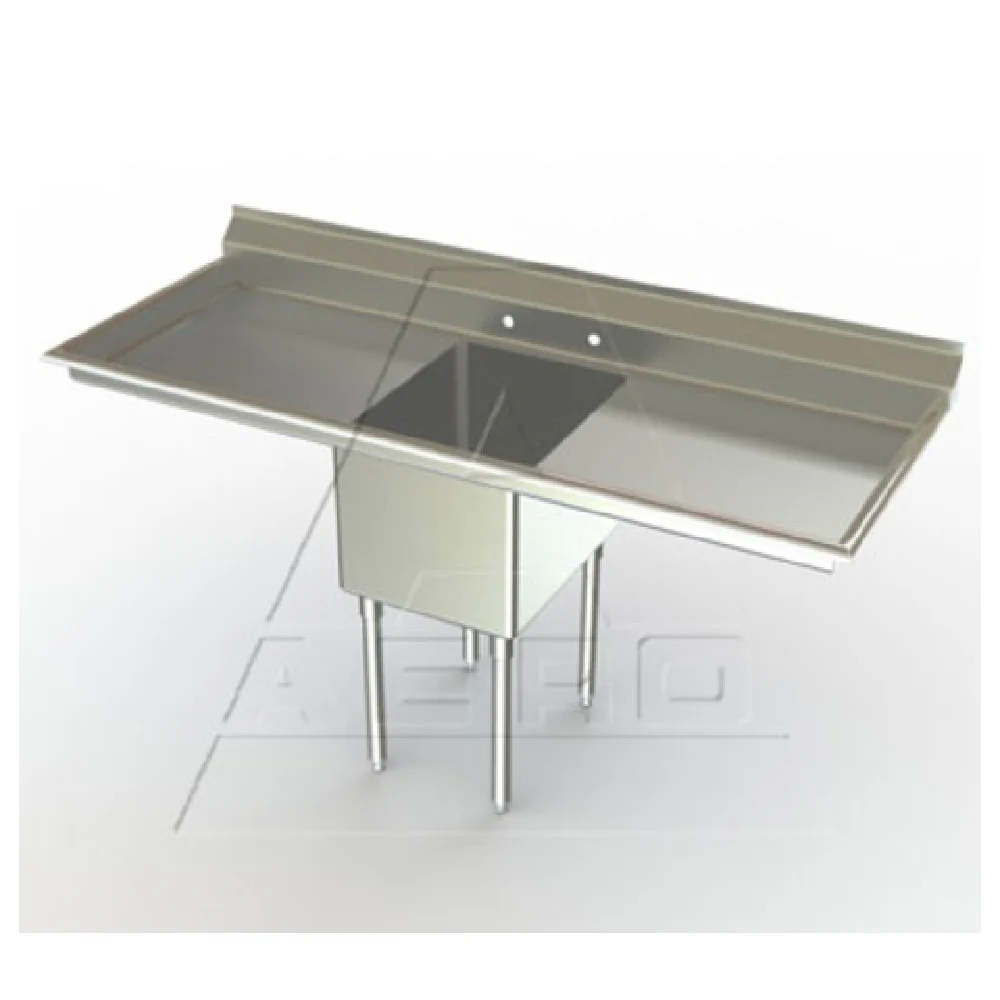 AERO Manufacturing XF1-2116-18LR 56 Inch Delux Sink with 18 Inch Drainboards