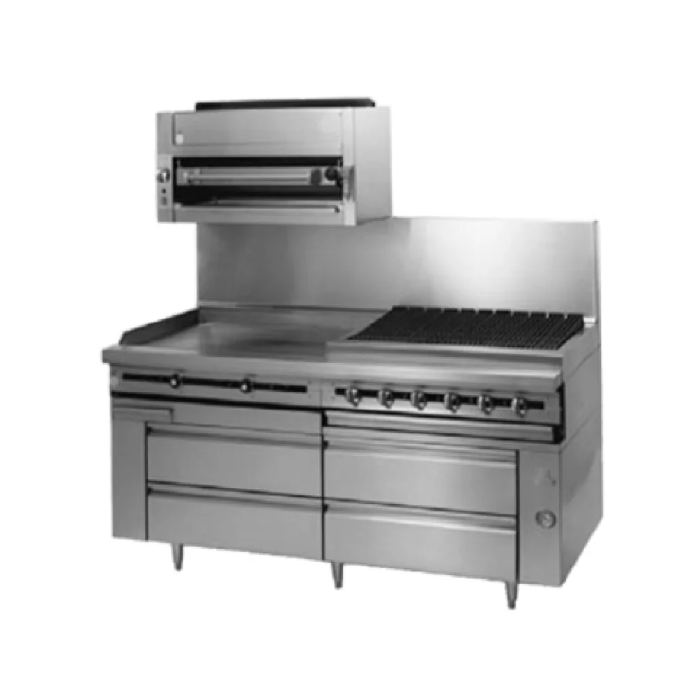 Jade Range JFLH-04R-T-66 66 Inch Equipment Stand with Four Drawers