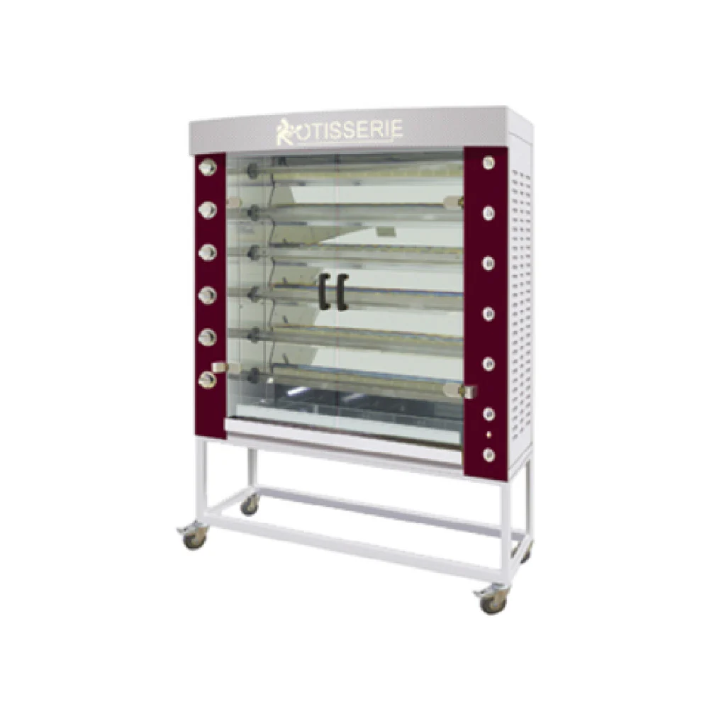 Rotisol FB1400-6G-SSP 54 Inch FlamBoyant Infrared Gas Rotisserie Oven