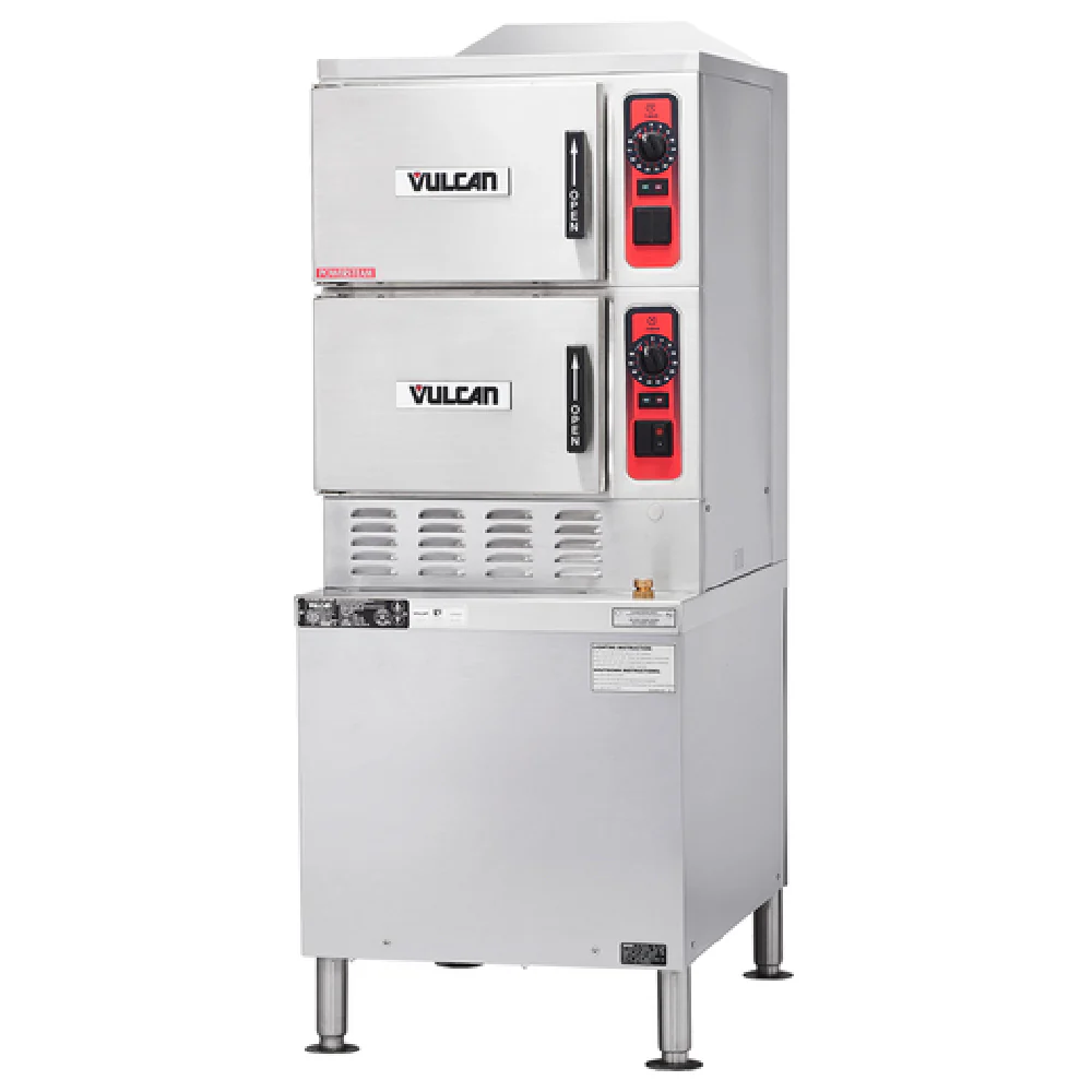 Vulcan C24GA10-PS_NAT 24 Inch Gas Convection Steamer with Superheated Steam 125000 BTU