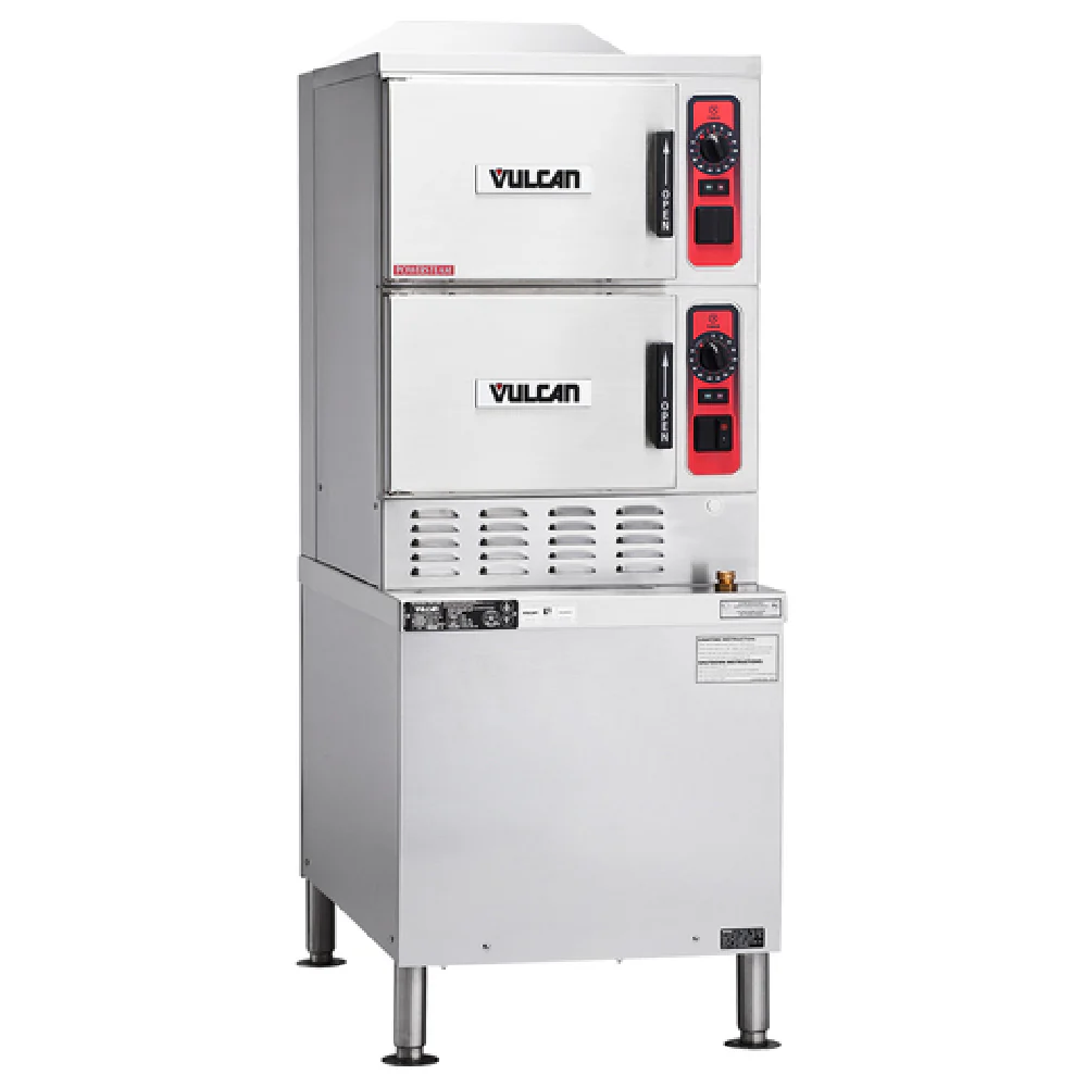 Vulcan C24GA10-PS_NAT 24 Inch Gas Convection Steamer with Superheated Steam 125000 BTU Vulcan C24GA10-PS_NAT 24 Inch Gas Convection Steamer with Superheated Steam 125000 BTU