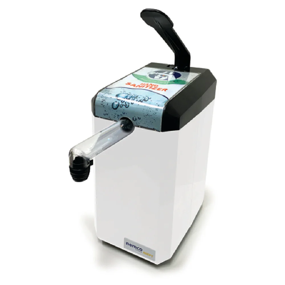 Nemco 10951-1 2-1/2 Quarts Touch-free Hands-Free Sanitizer Dispenser Plastic