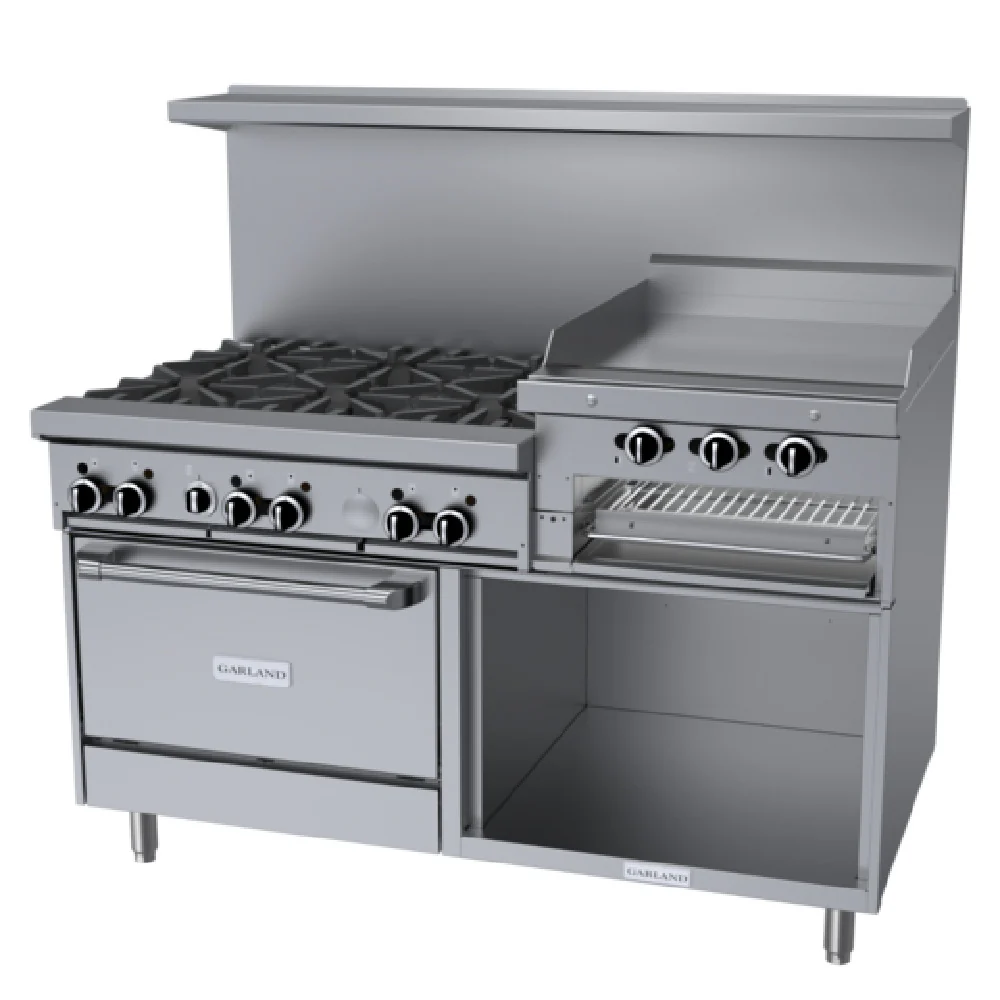 Garland GF60-6R24RS_LP 60 Inch Gas Restaurant Range with 6 Burners 26000 BTU