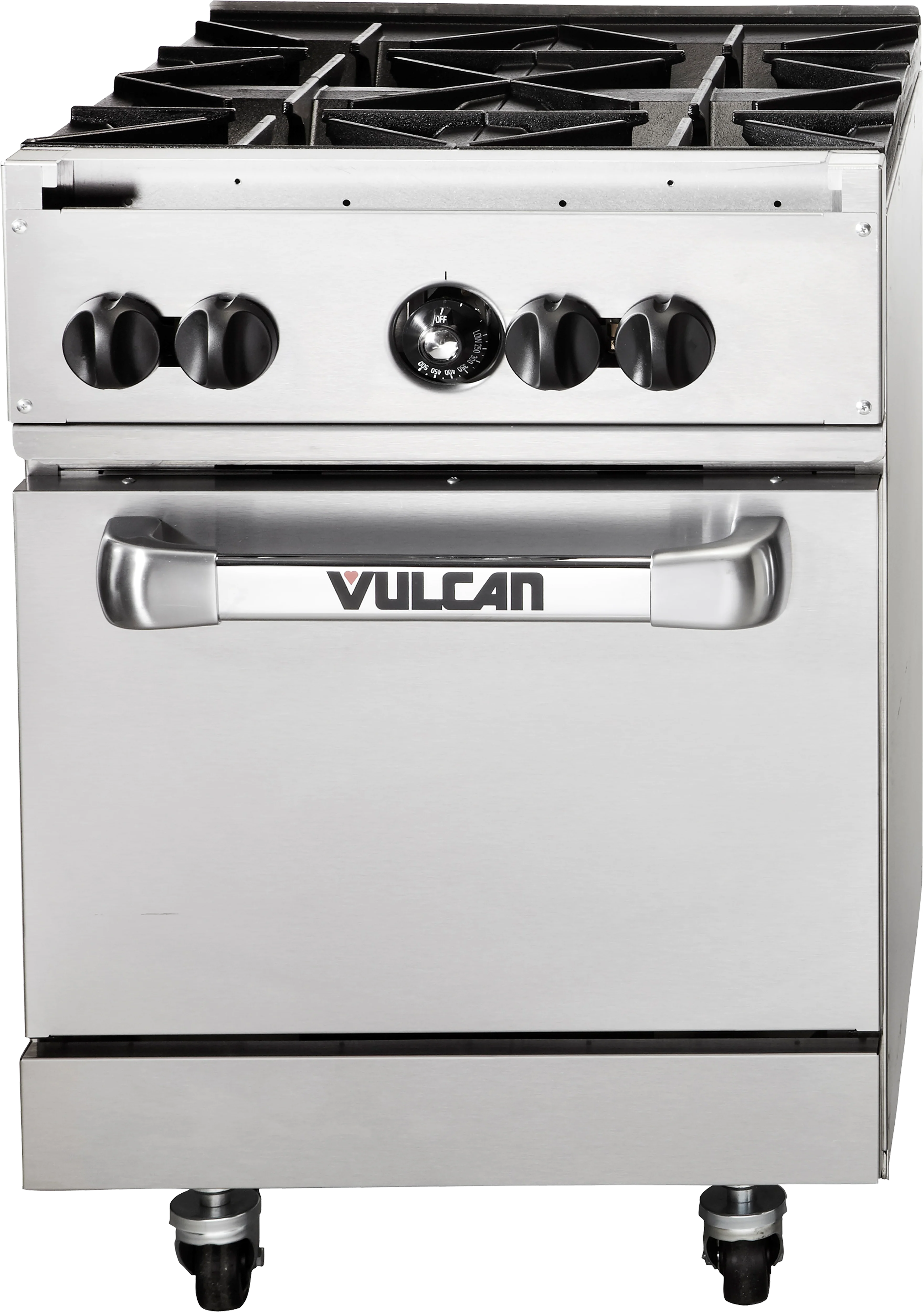 Vulcan 24S-4B_LP 24 Inch Gas Restaurant Range with Standard Oven 4 Burners 120000 BTU Vulcan 24S-4B_LP 24 Inch Gas Restaurant Range with Standard Oven 4 Burners 120000 BTU