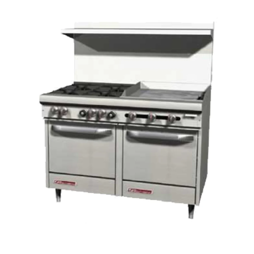 Southbend S48DC-2GR_LP 48 Inch Gas Range with 4 Open Burners and Oven Southbend S48DC-2GR_LP 48 Inch Gas Range with 4 Open Burners and Oven