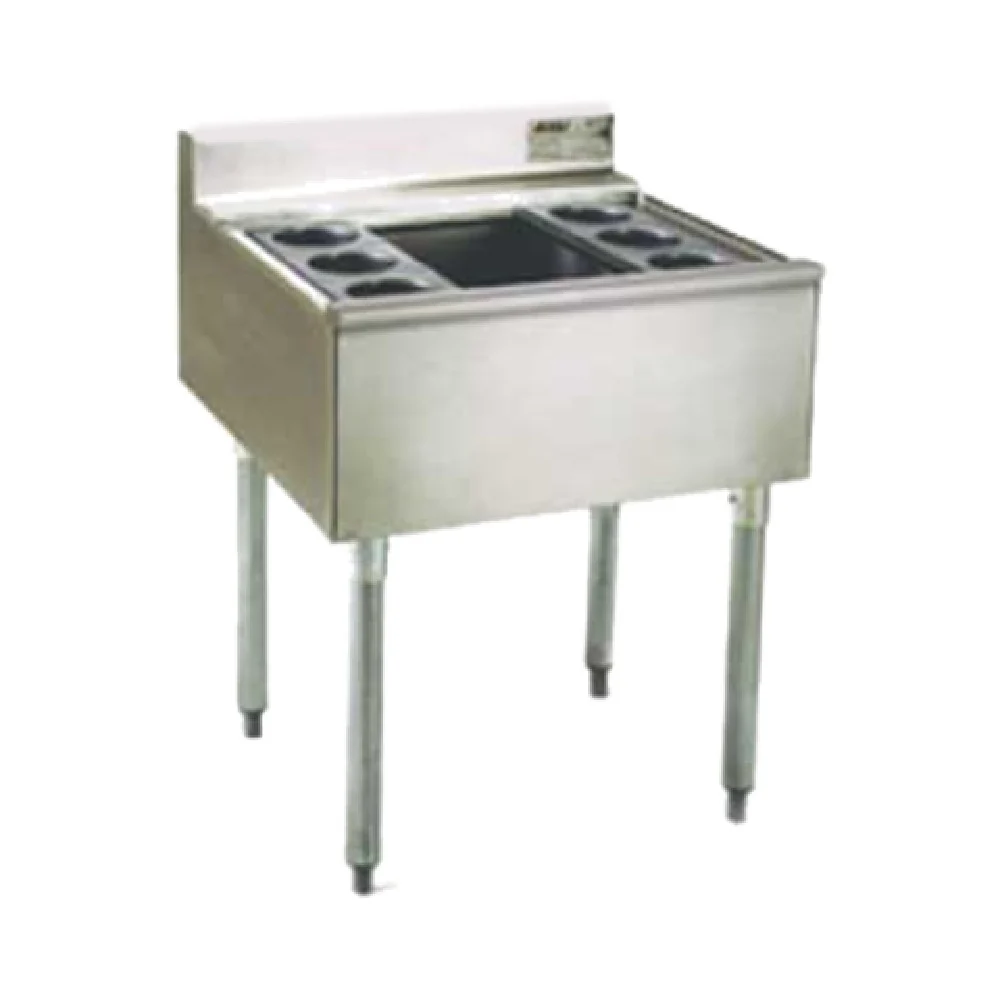 Eagle B3CT-22 36 Inch Underbar Cocktail Unit with Ice Bin and Bottle Wells