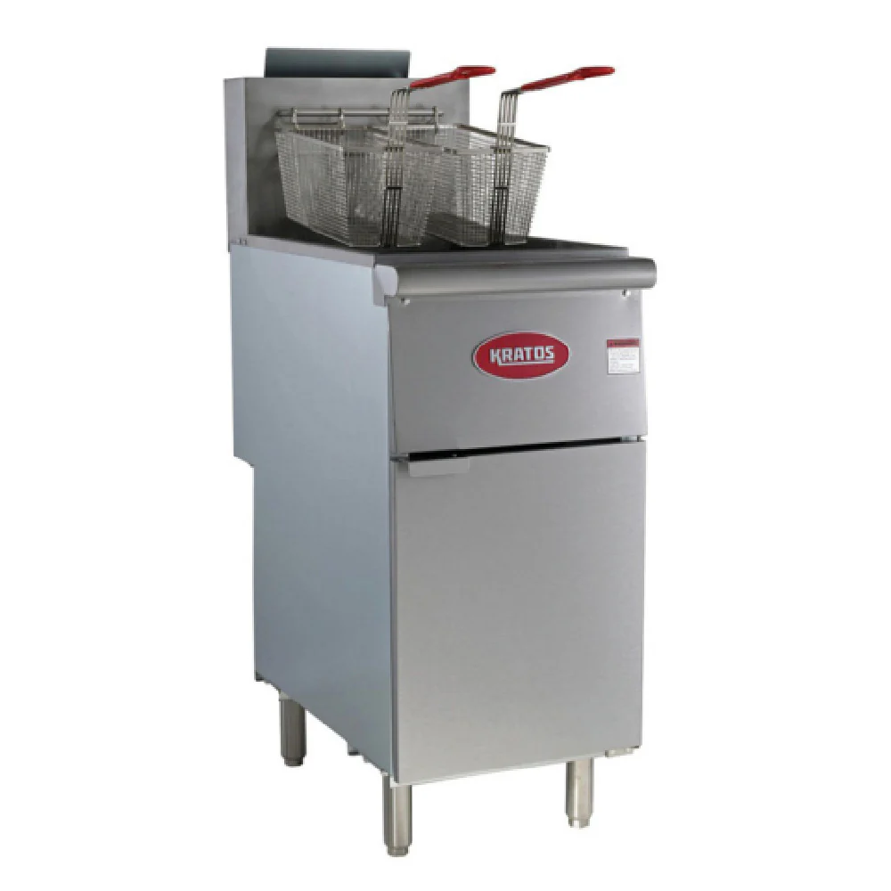 Hubert 67757 Kratos® Commercial Gas Floor Fryer (3) Burners 40 Lb. Capacity Hubert 67757 Kratos® Commercial Gas Floor Fryer (3) Burners 40 Lb. Capacity