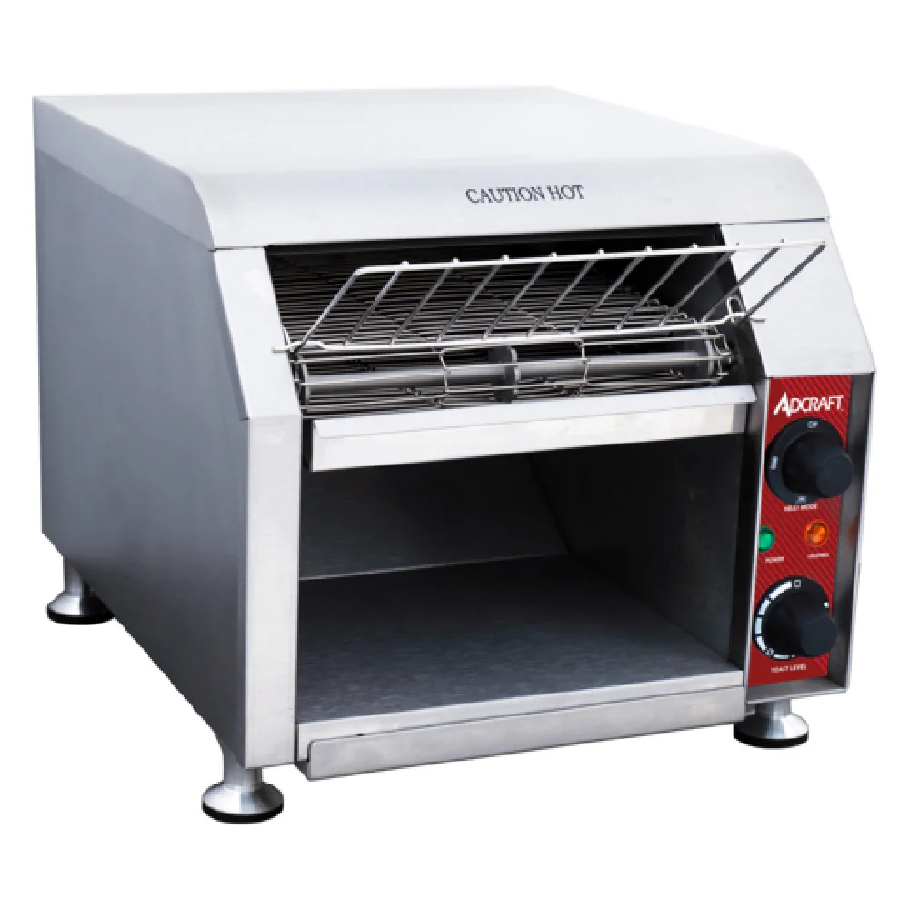 Admiral Craft CVYT120S 14 Inch Conveyor Toaster Electric with Stainless Steel Construction 280 to 300 Slices Per Hour Admiral Craft CVYT120S 14 Inch Conveyor Toaster Electric with Stainless Steel Construction 280 to 300 Slices Per Hour