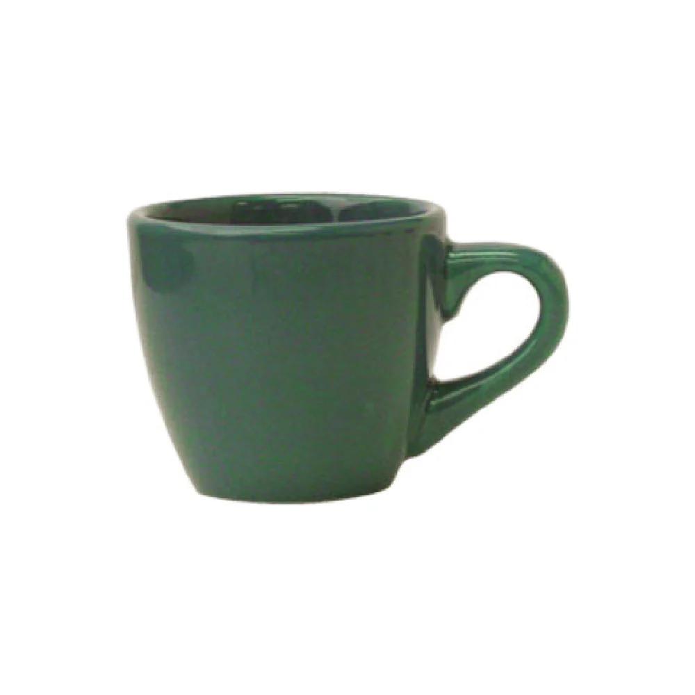 International Tableware CA-35-G 3-1/2 Oz Lead Free Ceramic Cup Green Cancun