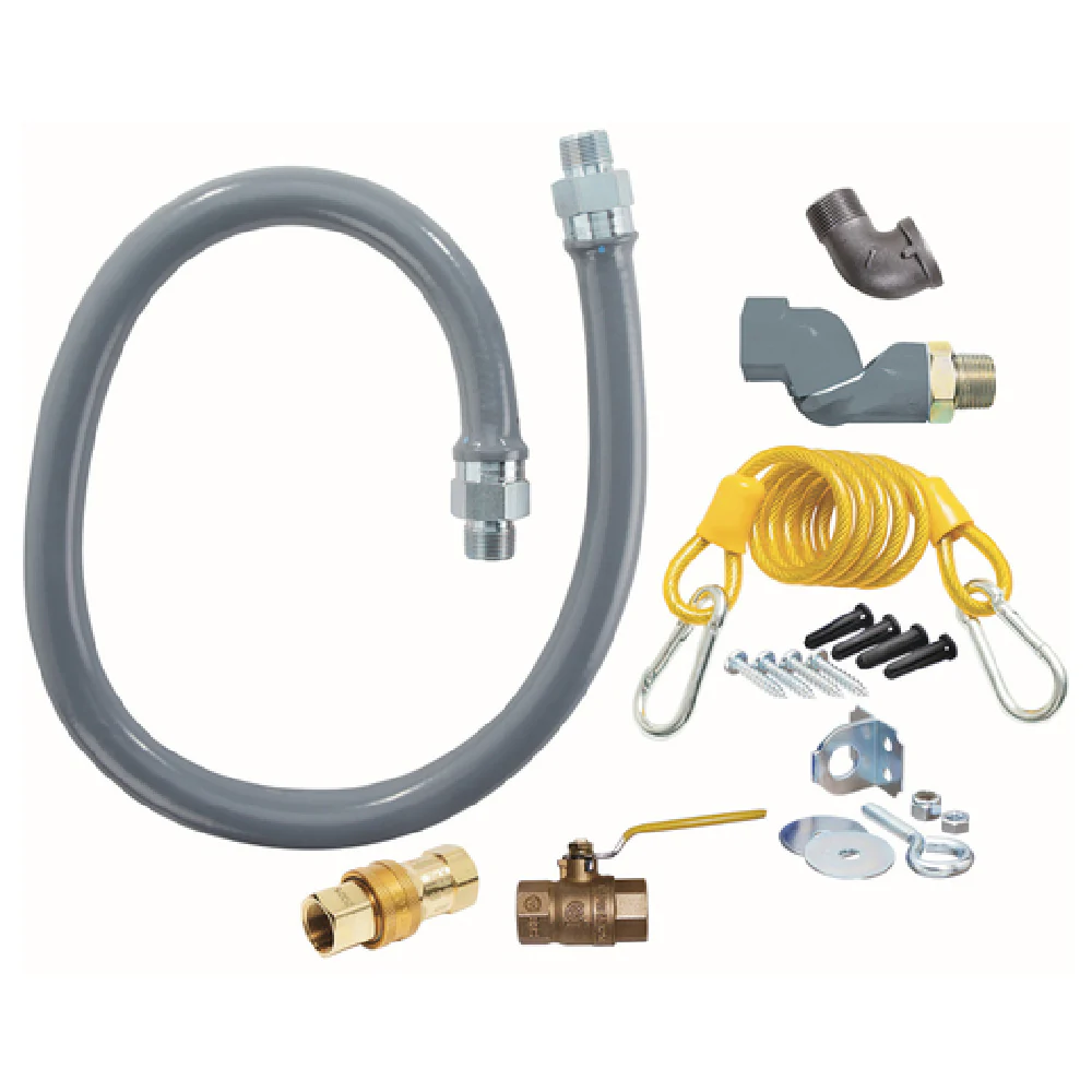 Dormont RG100S60 1 Inch Diameter Gas Connector Kit with Quick Disconnect and SwivelGuard