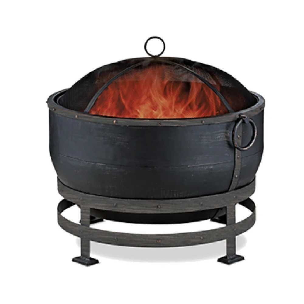 Chef Master WAD1579SP 26 Inch Round Outdoor Wood Firebowl with Air Flow Copper Chef Master WAD1579SP 26 Inch Round Outdoor Wood Firebowl with Air Flow Copper