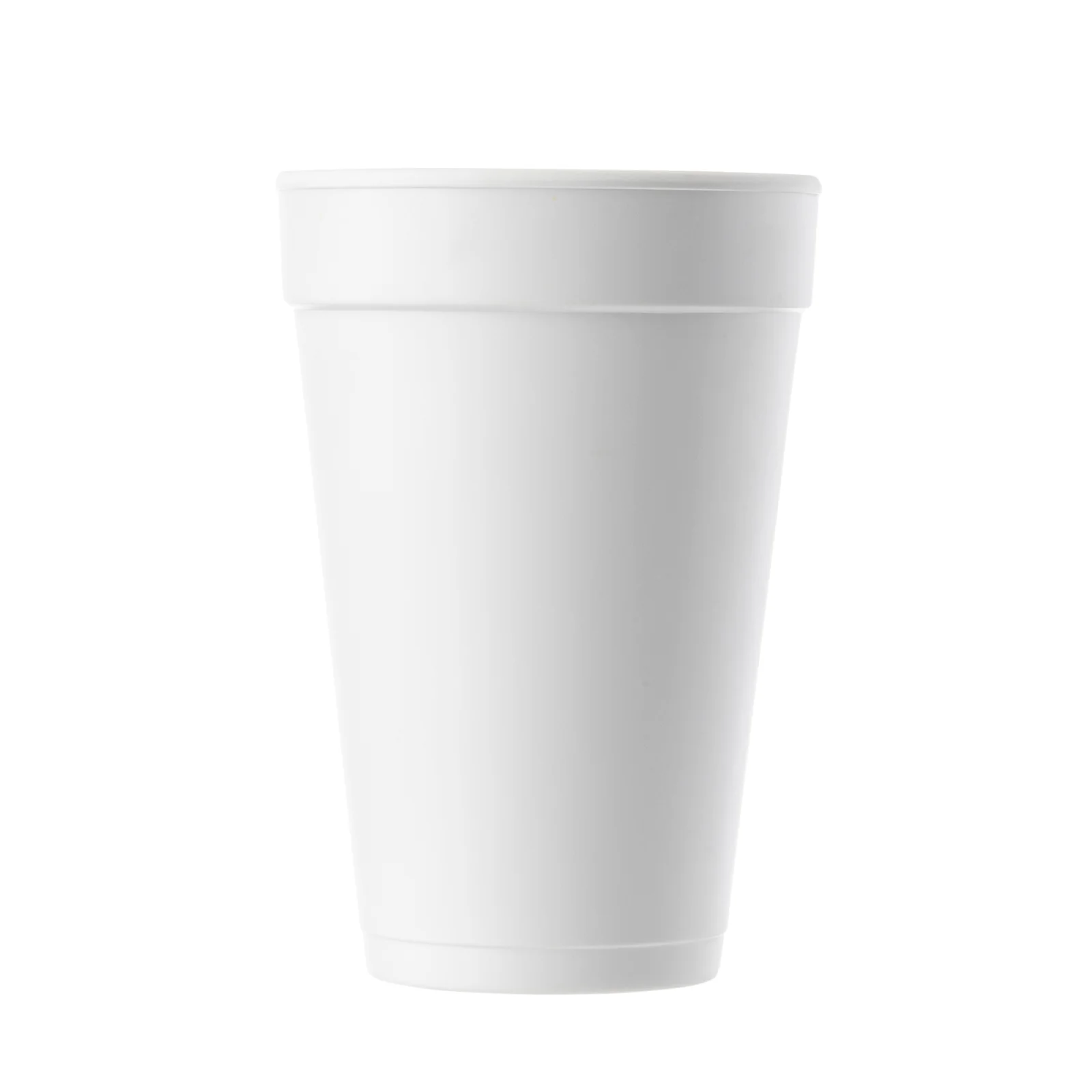 Tablecraft 10814 16 Oz White Melamine Cup Fits Dart 16SL Lids