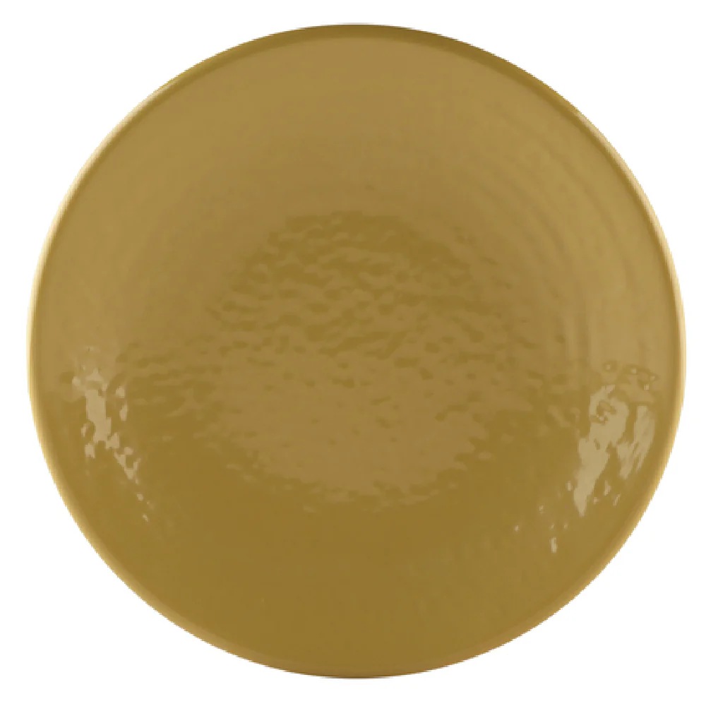 GET Enterprises D638RR-OO 6-3/8 Inch Round Coupe Plate Melamine Yellow and Pebble Textured GET Enterprises D638RR-OO 6-3/8 Inch Round Coupe Plate Melamine Yellow and Pebble Textured