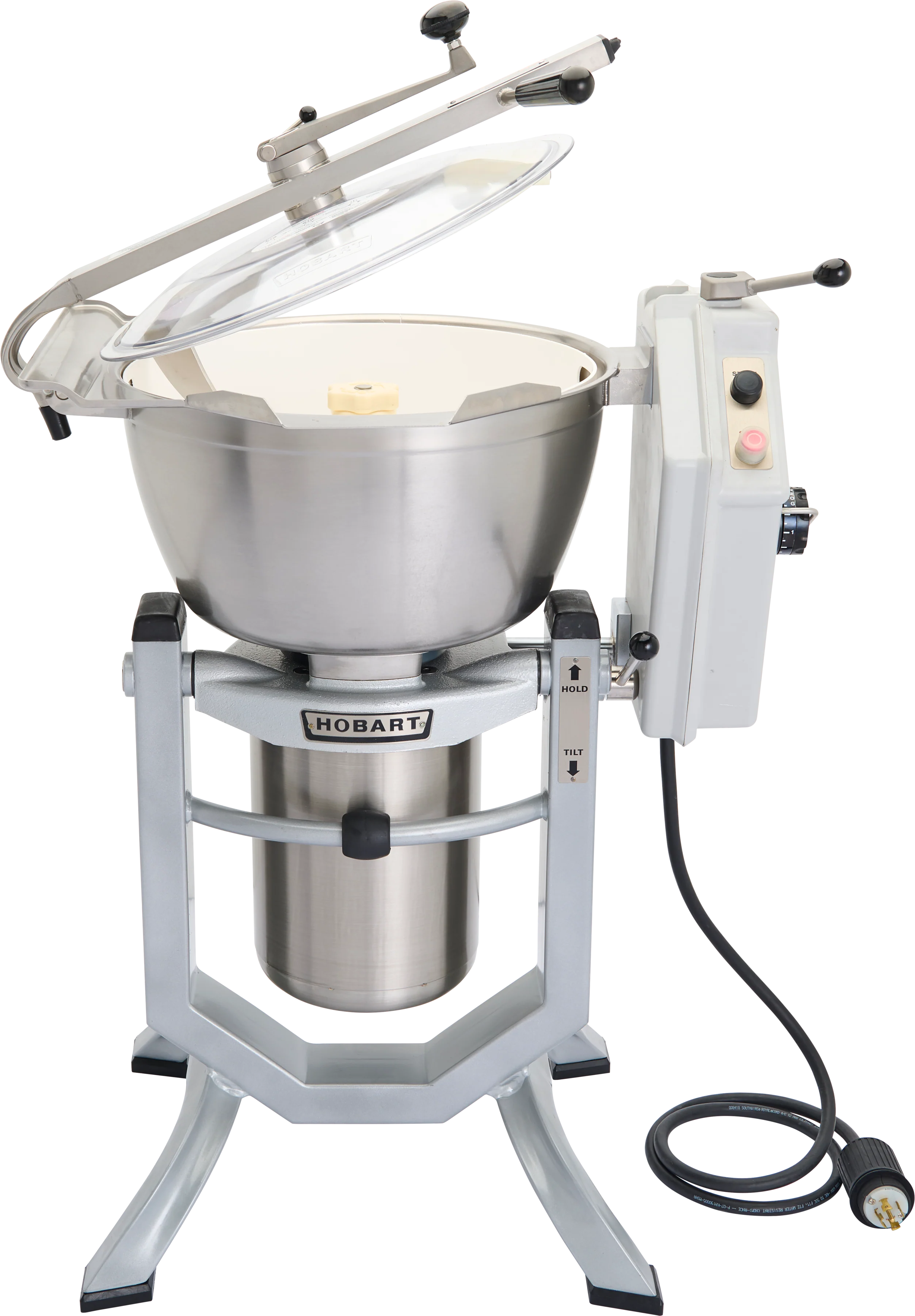 Hobart HCM450-61 55 Inch Cutter Mixer Electric Stainless Steel with Cut-Mix and Knead-Mix Attachments Hobart HCM450-61 55 Inch Cutter Mixer Electric Stainless Steel with Cut-Mix and Knead-Mix Attachments