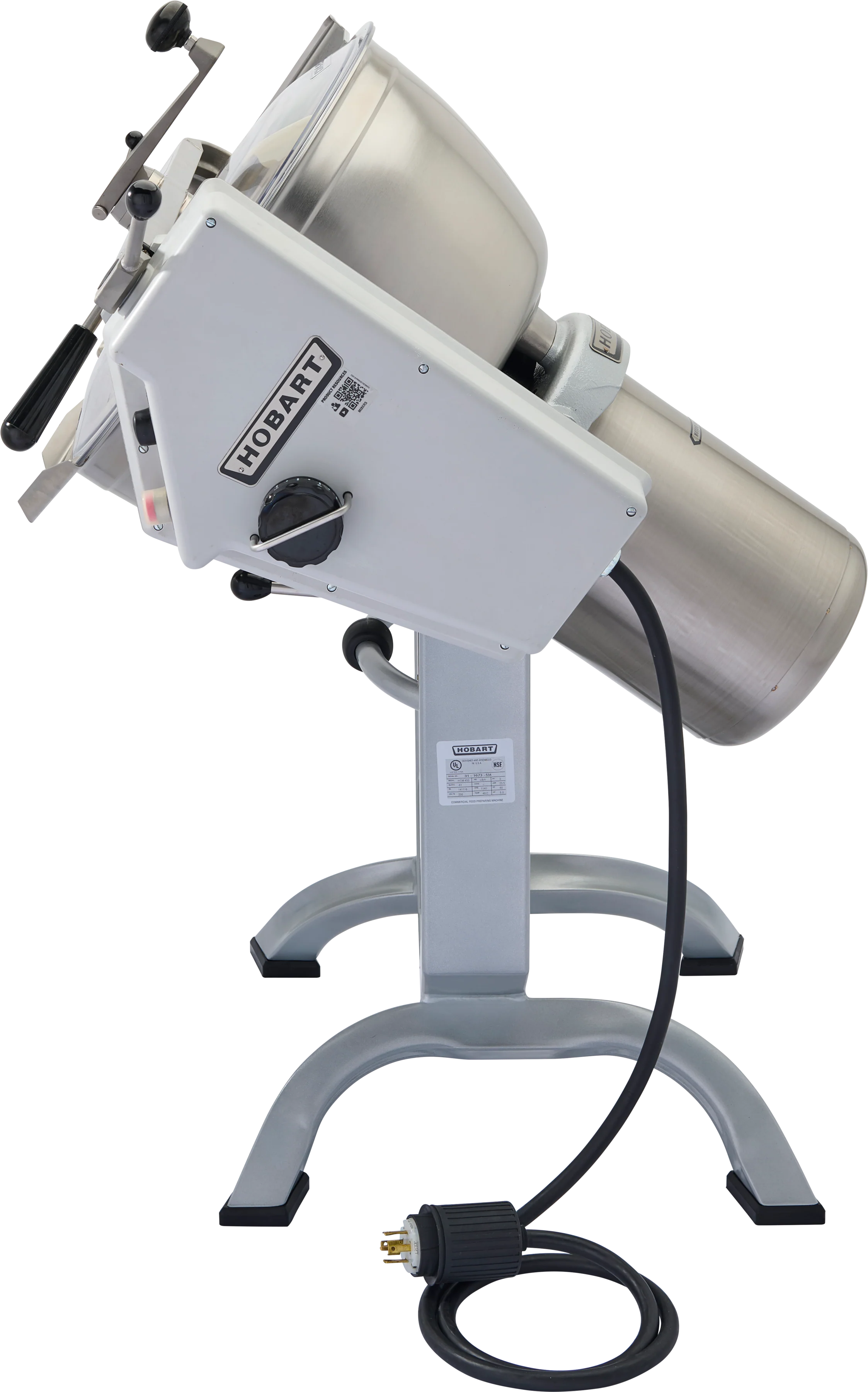 Hobart HCM450-61 55 Inch Cutter Mixer Electric Stainless Steel with Cut-Mix and Knead-Mix Attachments Hobart HCM450-61 55 Inch Cutter Mixer Electric Stainless Steel with Cut-Mix and Knead-Mix Attachments