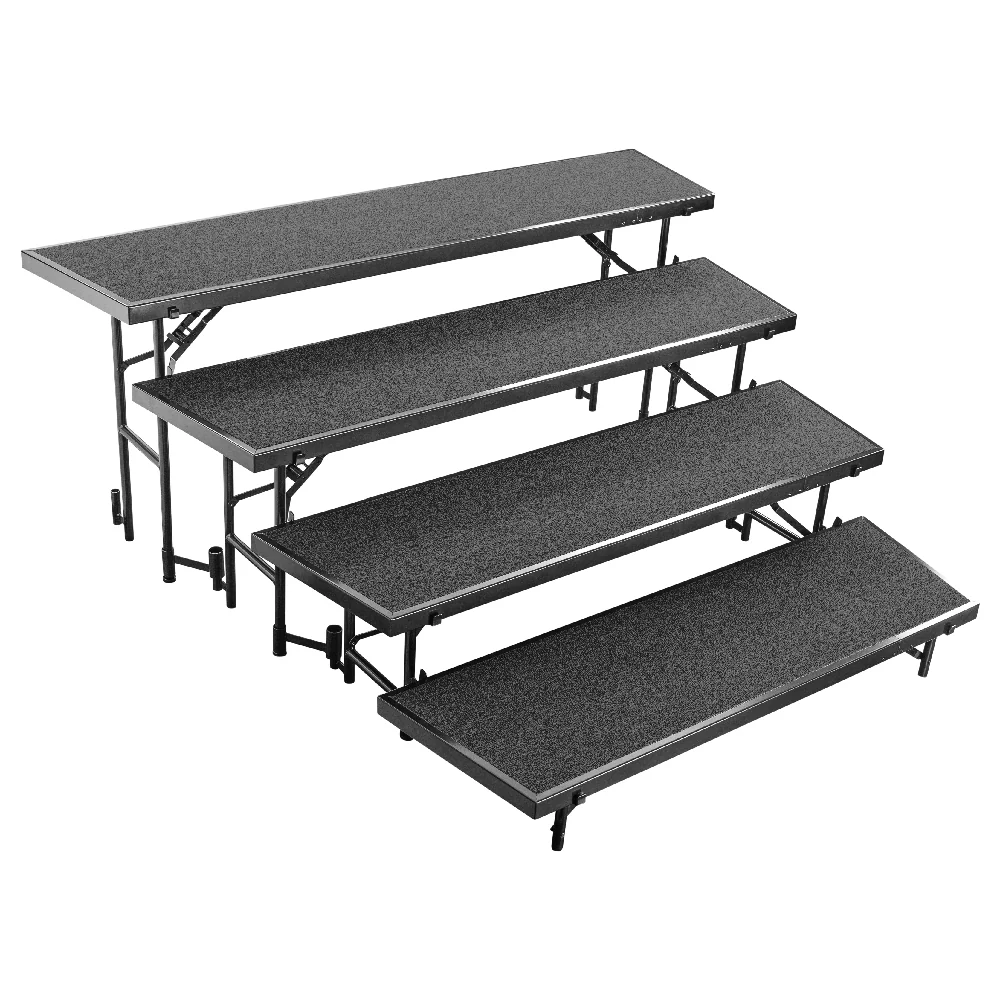 National Public Seating RT4L 18 Inch Tapered Standing Choral Riser 4 Levels Steel Frame National Public Seating RT4L 18 Inch Tapered Standing Choral Riser 4 Levels Steel Frame
