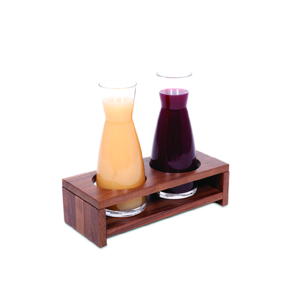 Service Ideas 15A15710 6.75 Inch Carafe Holder Buffet Display Walnut Service Ideas 15A15710 6.75 Inch Carafe Holder Buffet Display Walnut