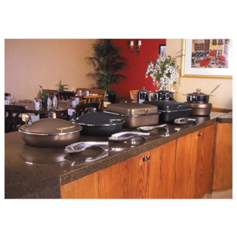 Spring USA 2385-567/6 6 Qt Induction Soup Tureen with Hinged Cover Stainless Steel Bronze Chrome Spring USA 2385-567/6 6 Qt Induction Soup Tureen with Hinged Cover Stainless Steel Bronze Chrome
