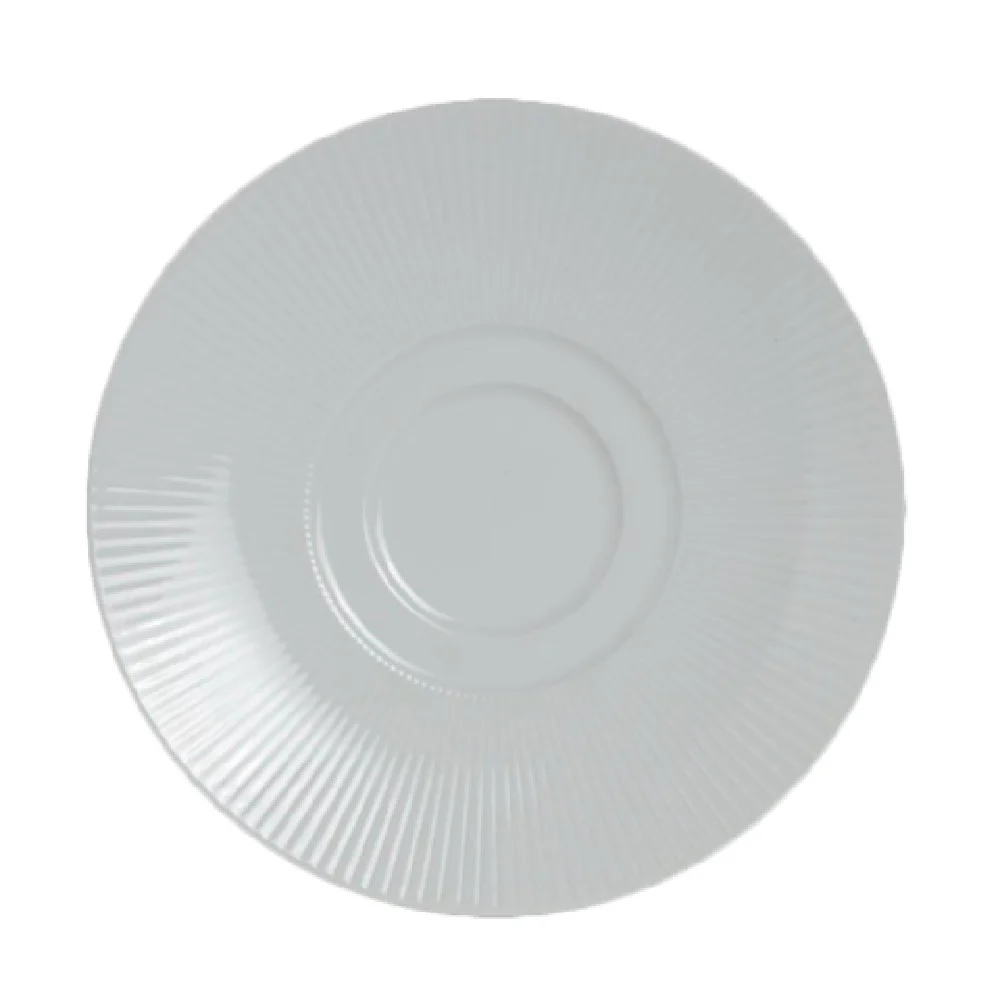 Steelite 6314P1033 7 Inch Saucer Round Porcelain Cool Blue-White Steelite 6314P1033 7 Inch Saucer Round Porcelain Cool Blue-White