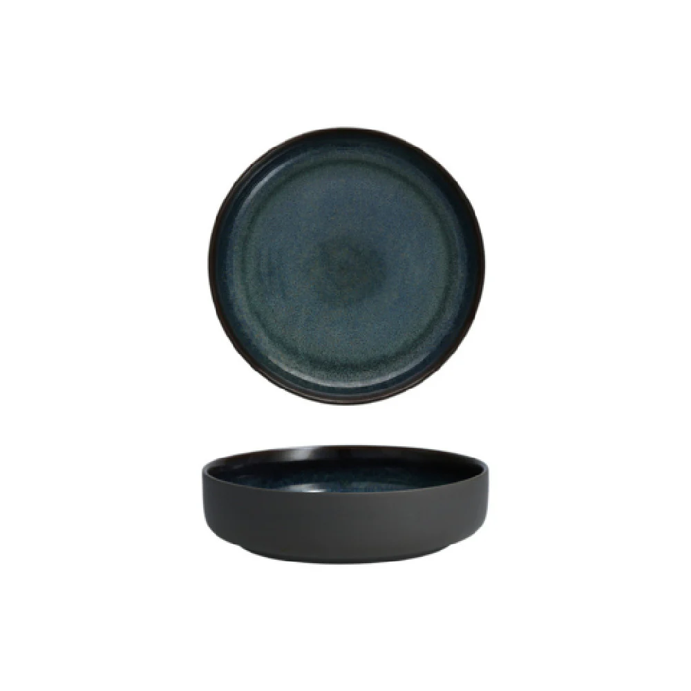 Fortessa STN.1100.98 7.8 Inch 35 Oz Dishwasher and Microwave Safe Bowl Ceramic Aurora Blue