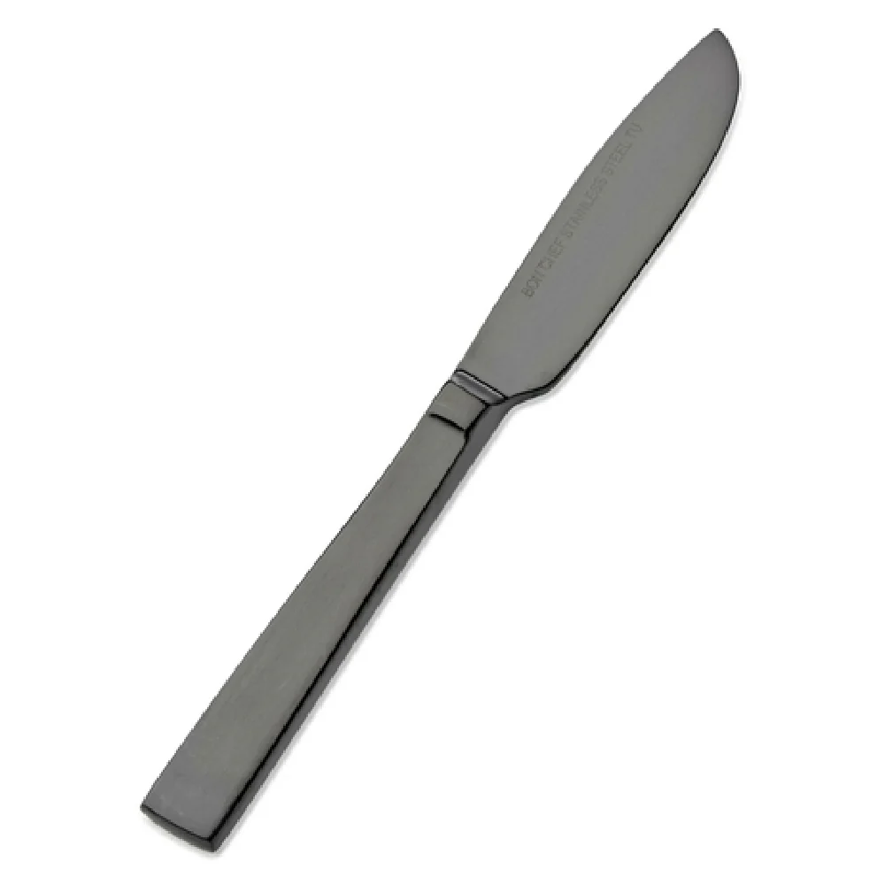 Bon Chef S3713B 6-7/8 Inch Butter Knife 13/0 Stainless Steel Black