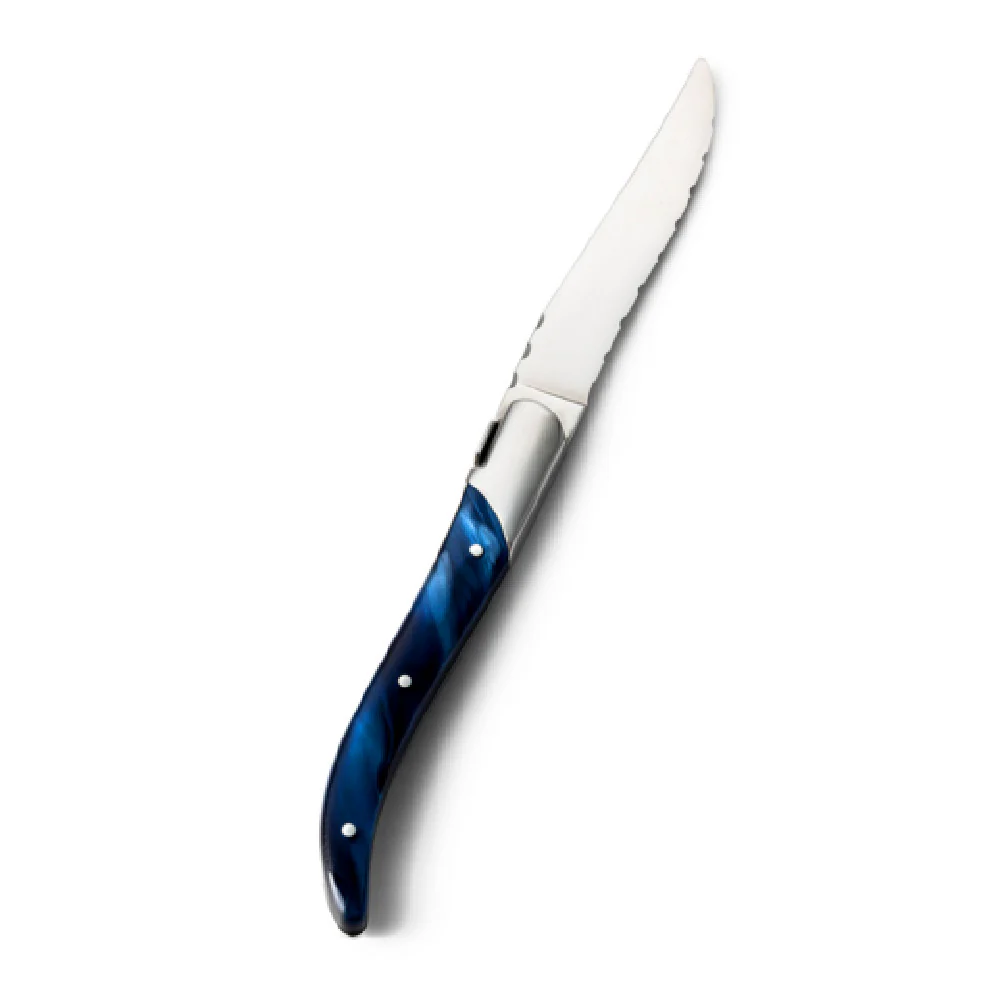 Bon Chef S947 4 Inch Blade 8 to 9 Inch Overall Length Laguiole Steak Knife Blue Wood Bon Chef S947 4 Inch Blade 8 to 9 Inch Overall Length Laguiole Steak Knife Blue Wood