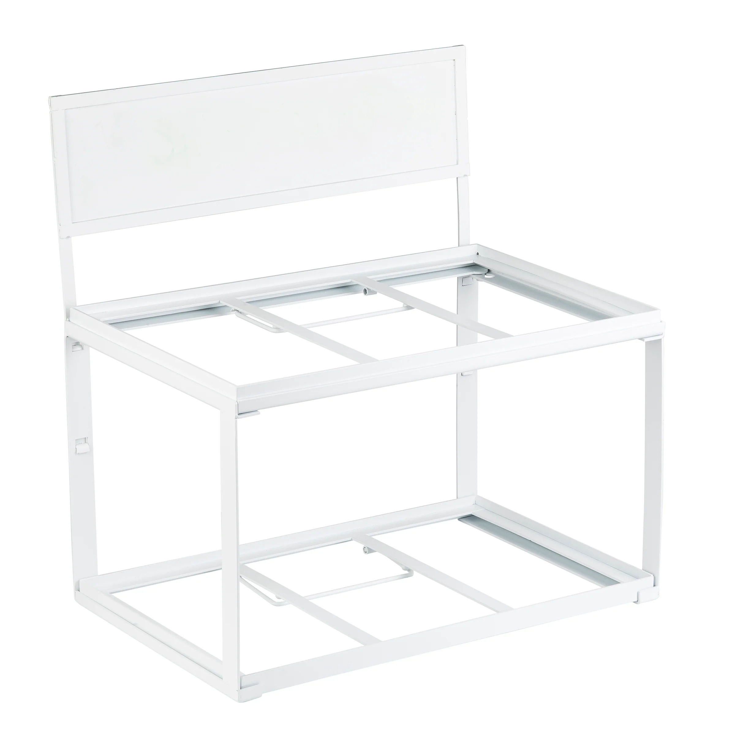 Tablecraft 11794 21.5 Inch Tiered Frame Supports Gastronorm Crates White Powder Coated Steel Tablecraft 11794 21.5 Inch Tiered Frame Supports Gastronorm Crates White Powder Coated Steel