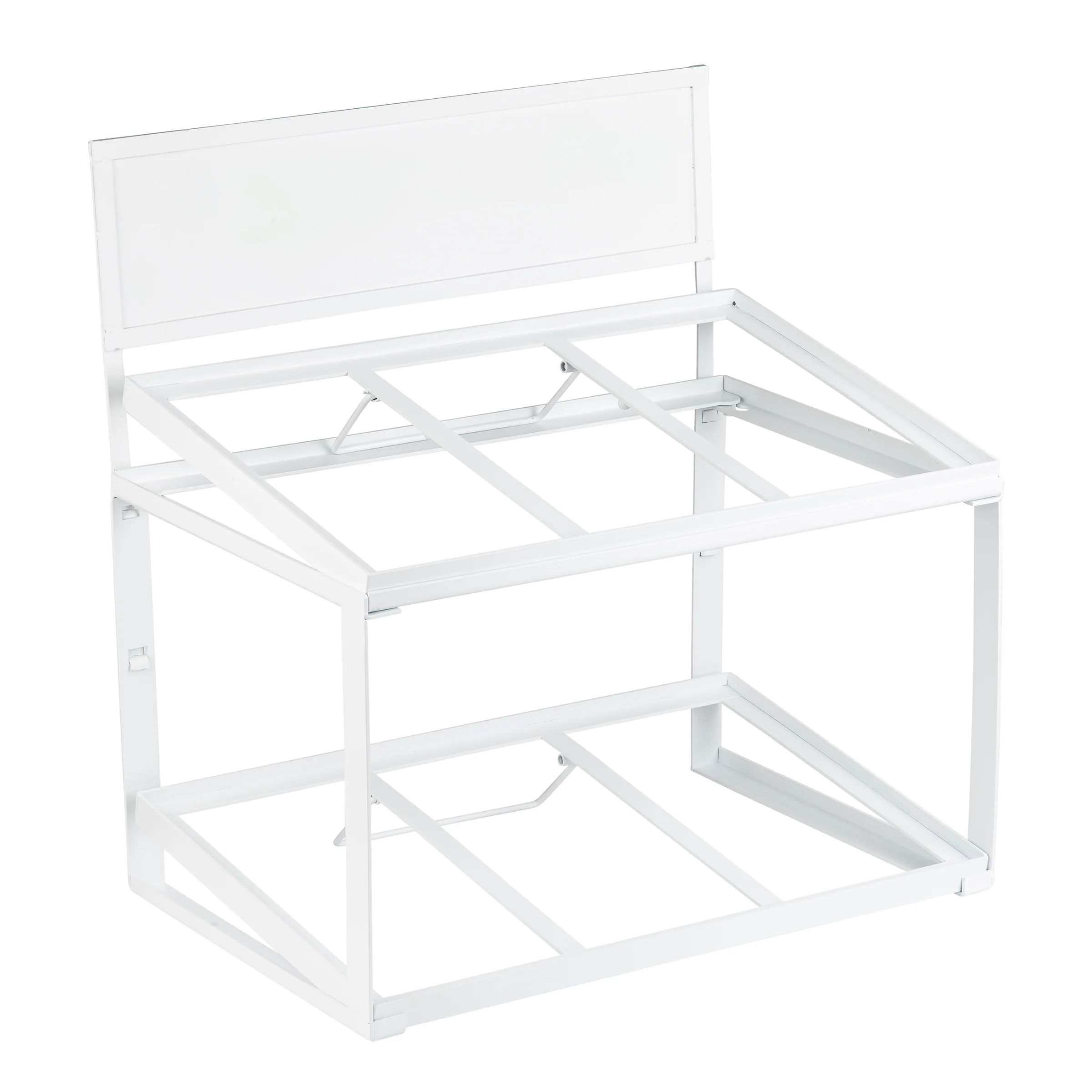 Tablecraft 11794 21.5 Inch Tiered Frame Supports Gastronorm Crates White Powder Coated Steel Tablecraft 11794 21.5 Inch Tiered Frame Supports Gastronorm Crates White Powder Coated Steel