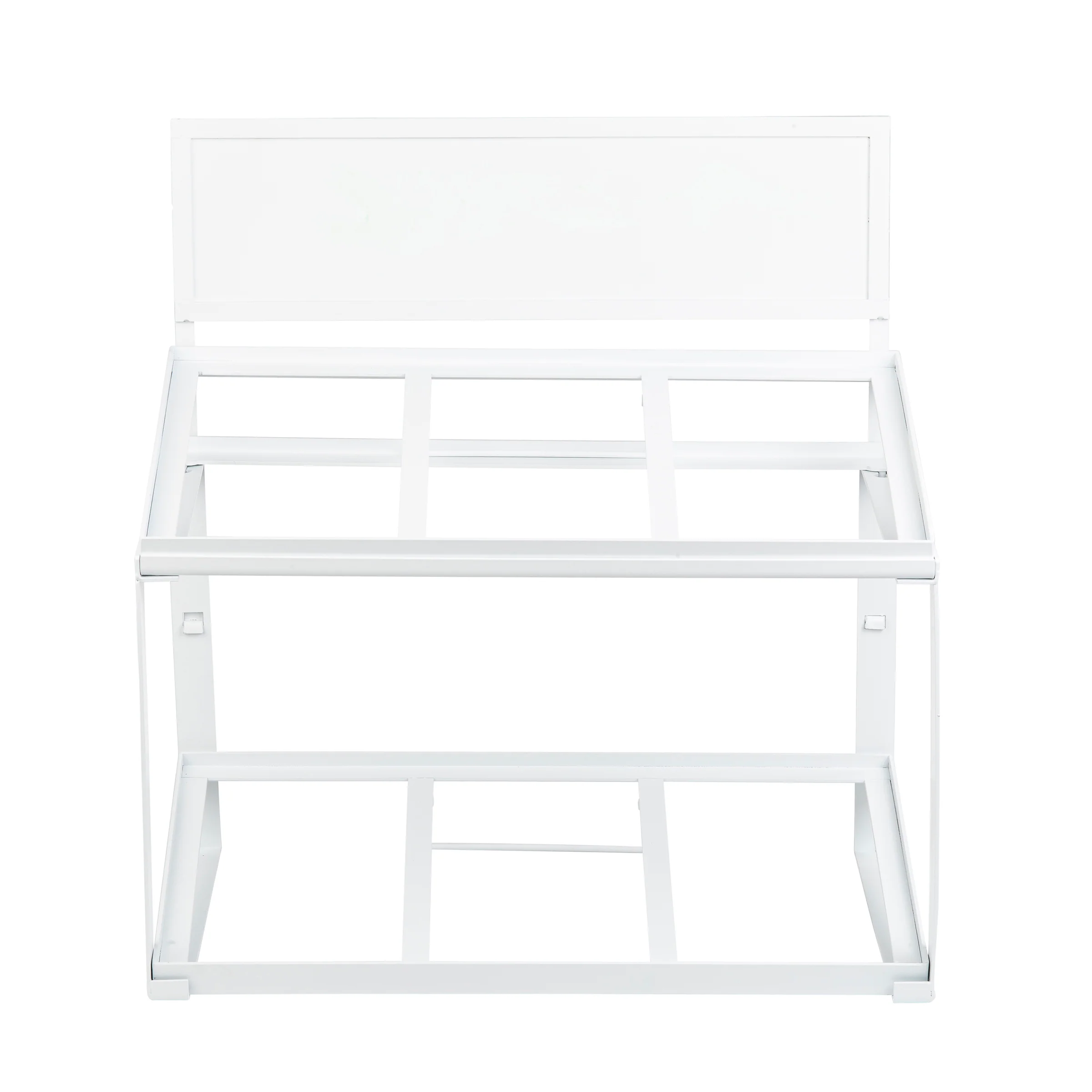 Tablecraft 11794 21.5 Inch Tiered Frame Supports Gastronorm Crates White Powder Coated Steel Tablecraft 11794 21.5 Inch Tiered Frame Supports Gastronorm Crates White Powder Coated Steel