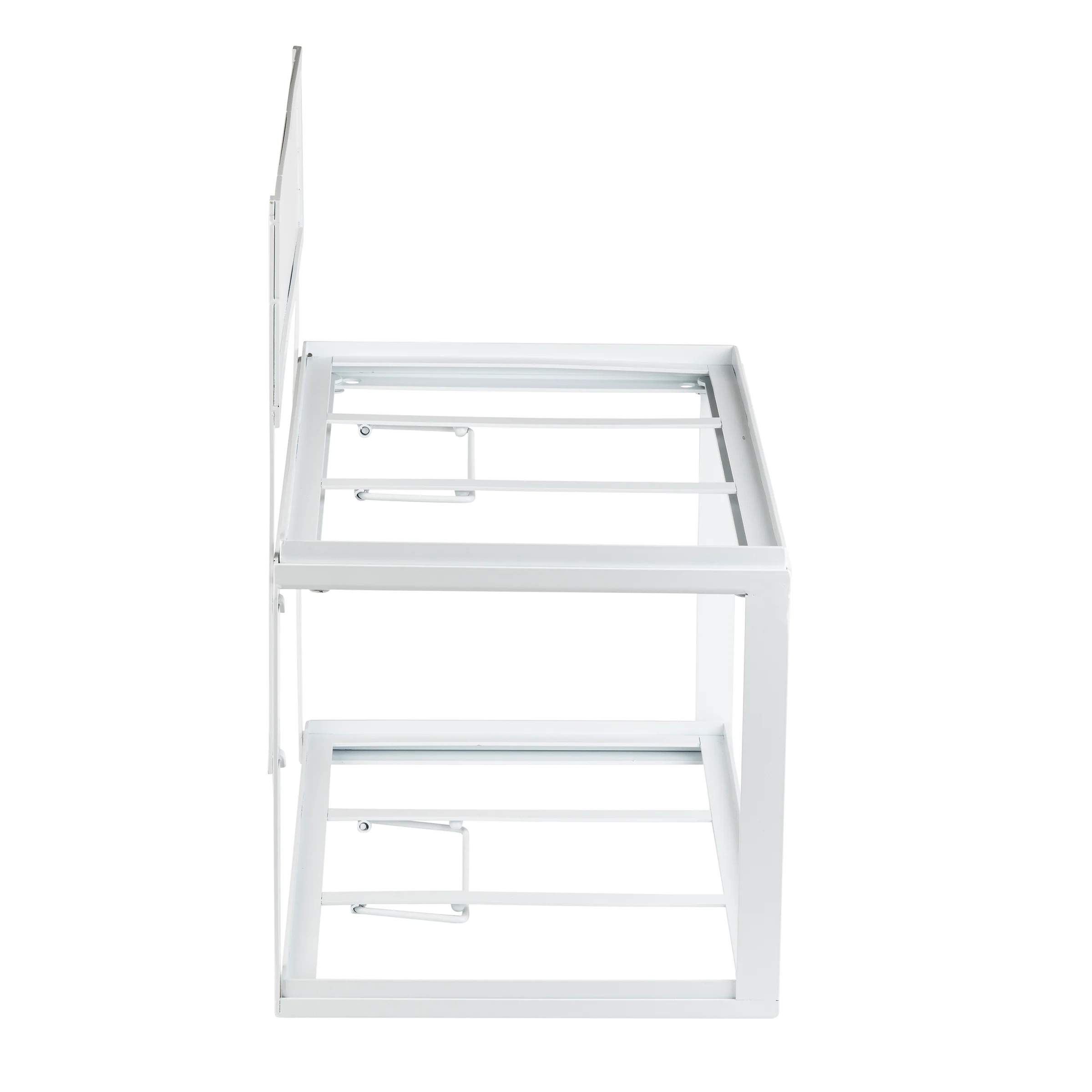 Tablecraft 11794 21.5 Inch Tiered Frame Supports Gastronorm Crates White Powder Coated Steel Tablecraft 11794 21.5 Inch Tiered Frame Supports Gastronorm Crates White Powder Coated Steel