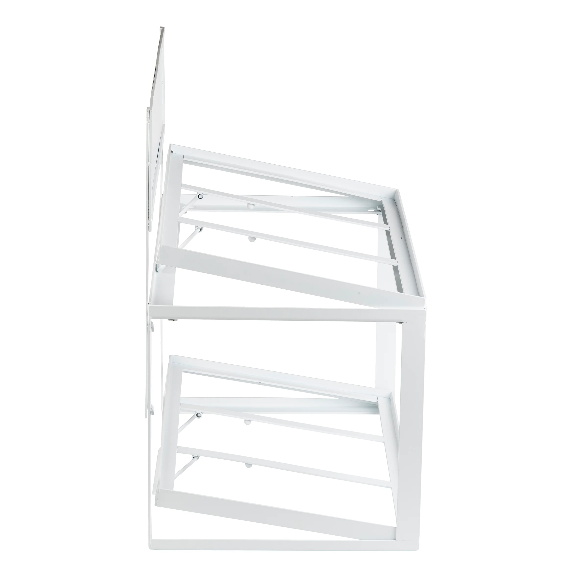 Tablecraft 11794 21.5 Inch Tiered Frame Supports Gastronorm Crates White Powder Coated Steel Tablecraft 11794 21.5 Inch Tiered Frame Supports Gastronorm Crates White Powder Coated Steel