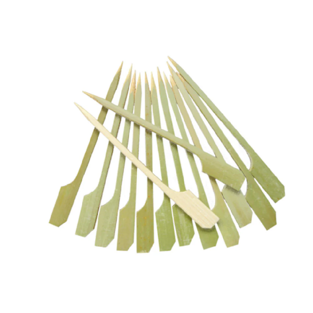 Town 51617/CS 7 Inch Paddle Bamboo Natural Green to Picks Wood with 50 Packs